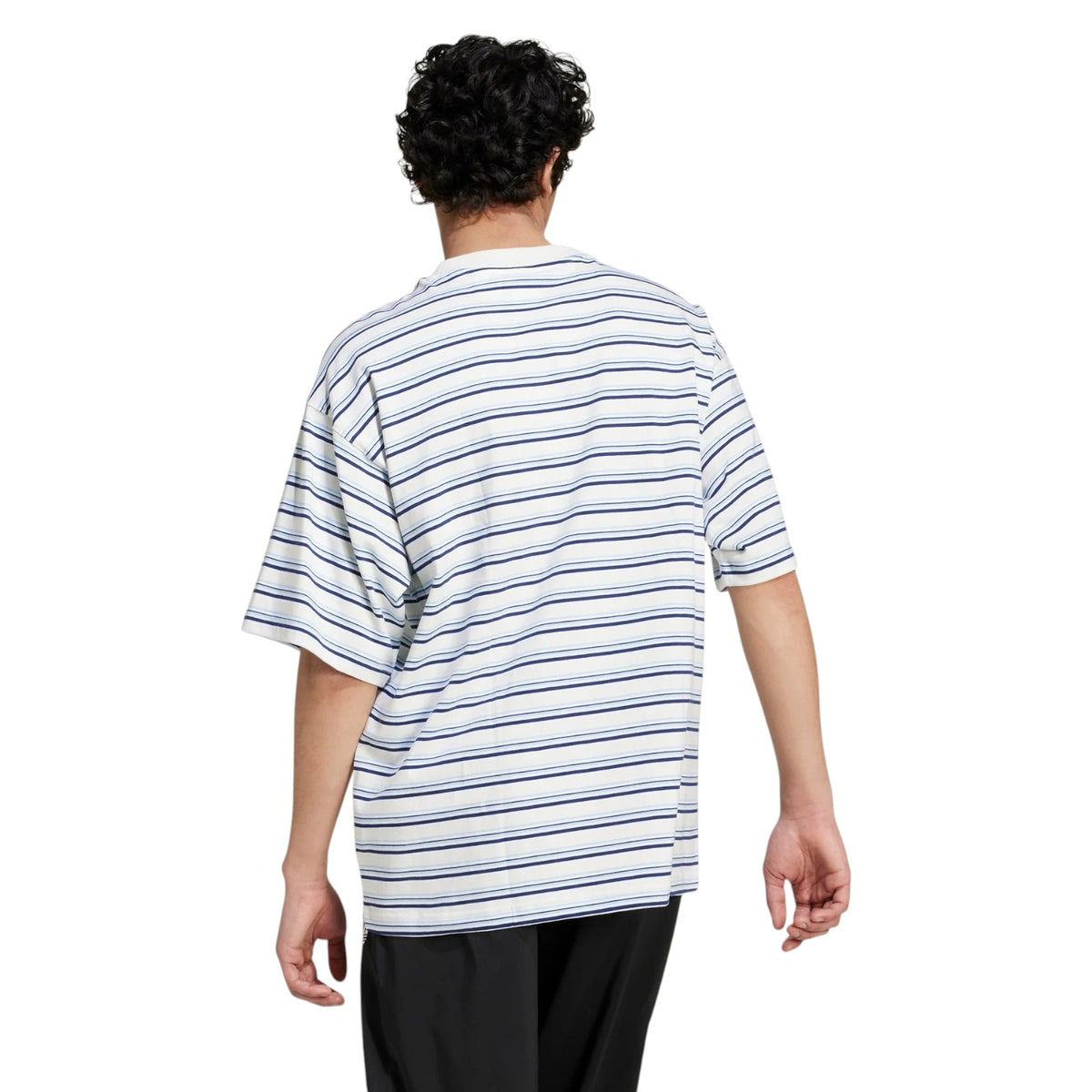 adidas Originals '80s Loose Striped Tee - White