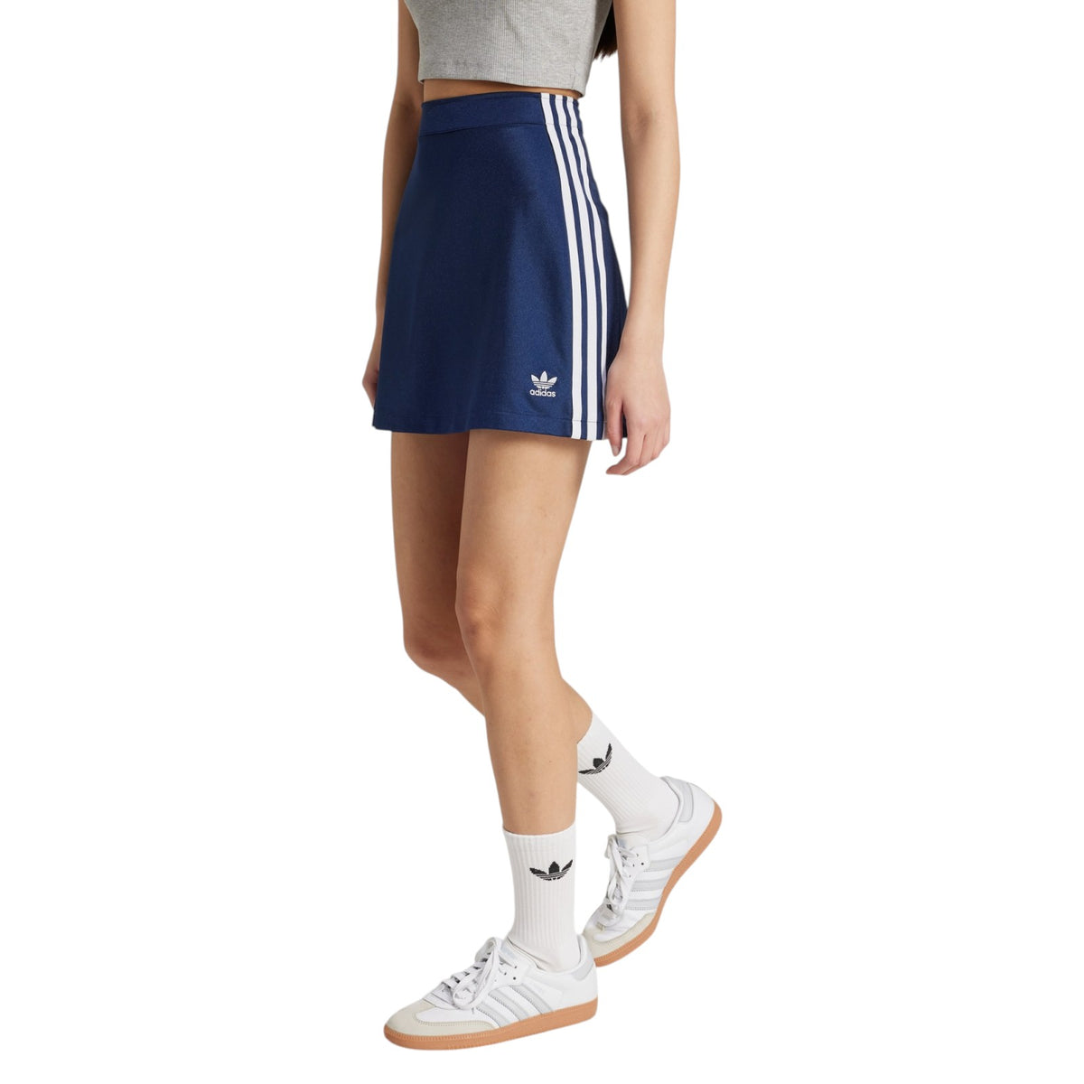 adidas Originals Women's Adicolor 3-Stripes Mini Skirt - Night Indigo