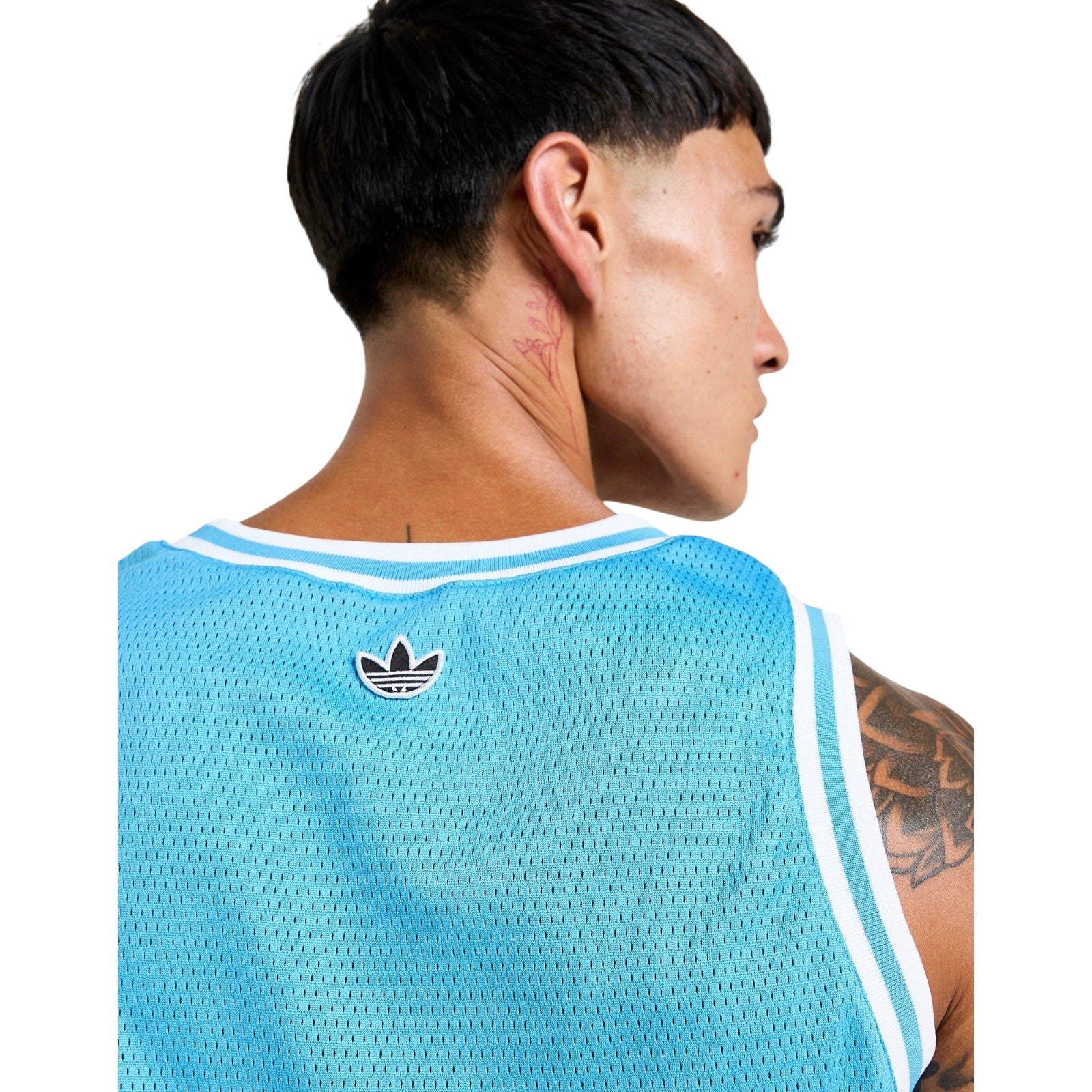 adidas Originals Men's Arch Basketball Tank Top - Blue