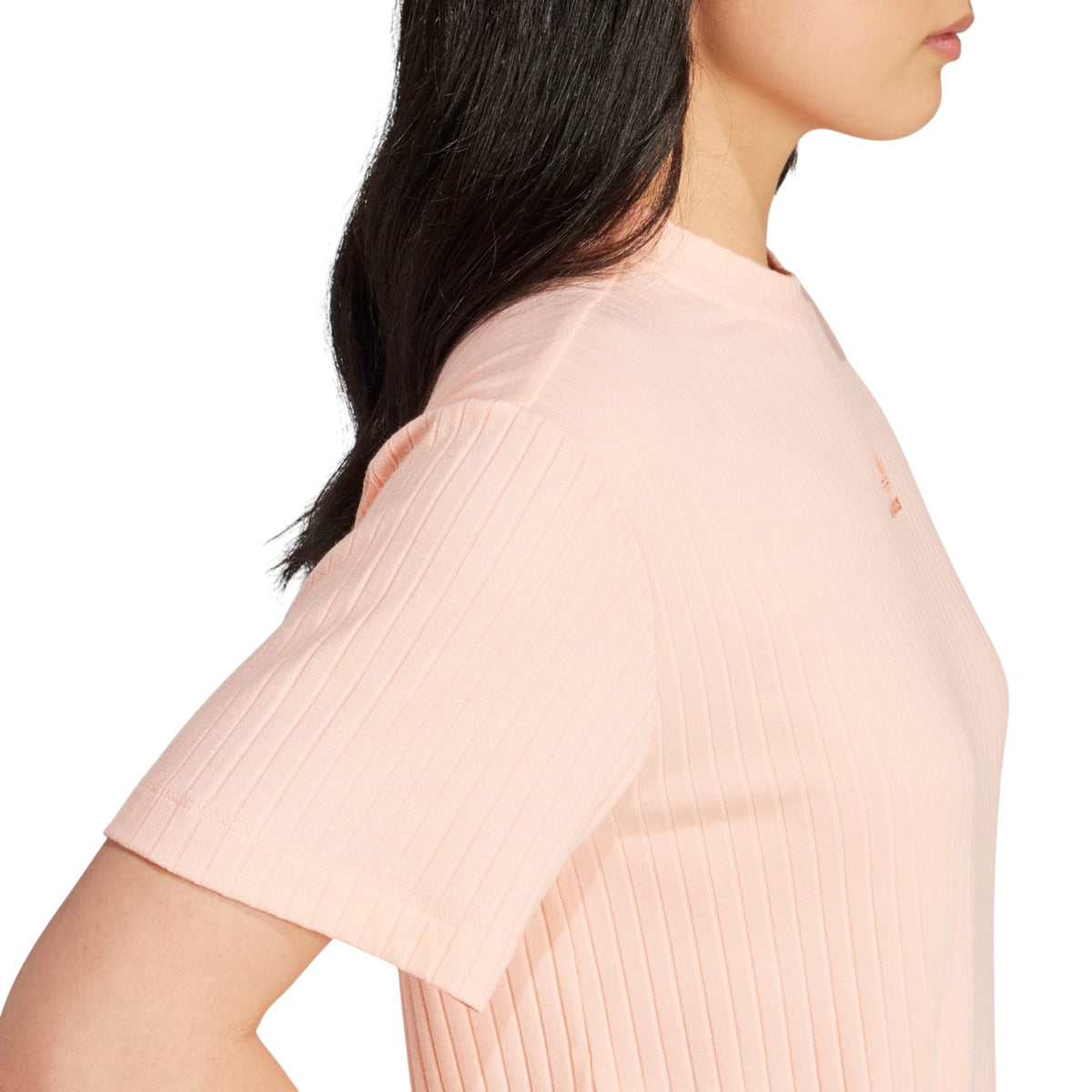 adidas Originals Women's Essentials Wide Rib Tee - Pink