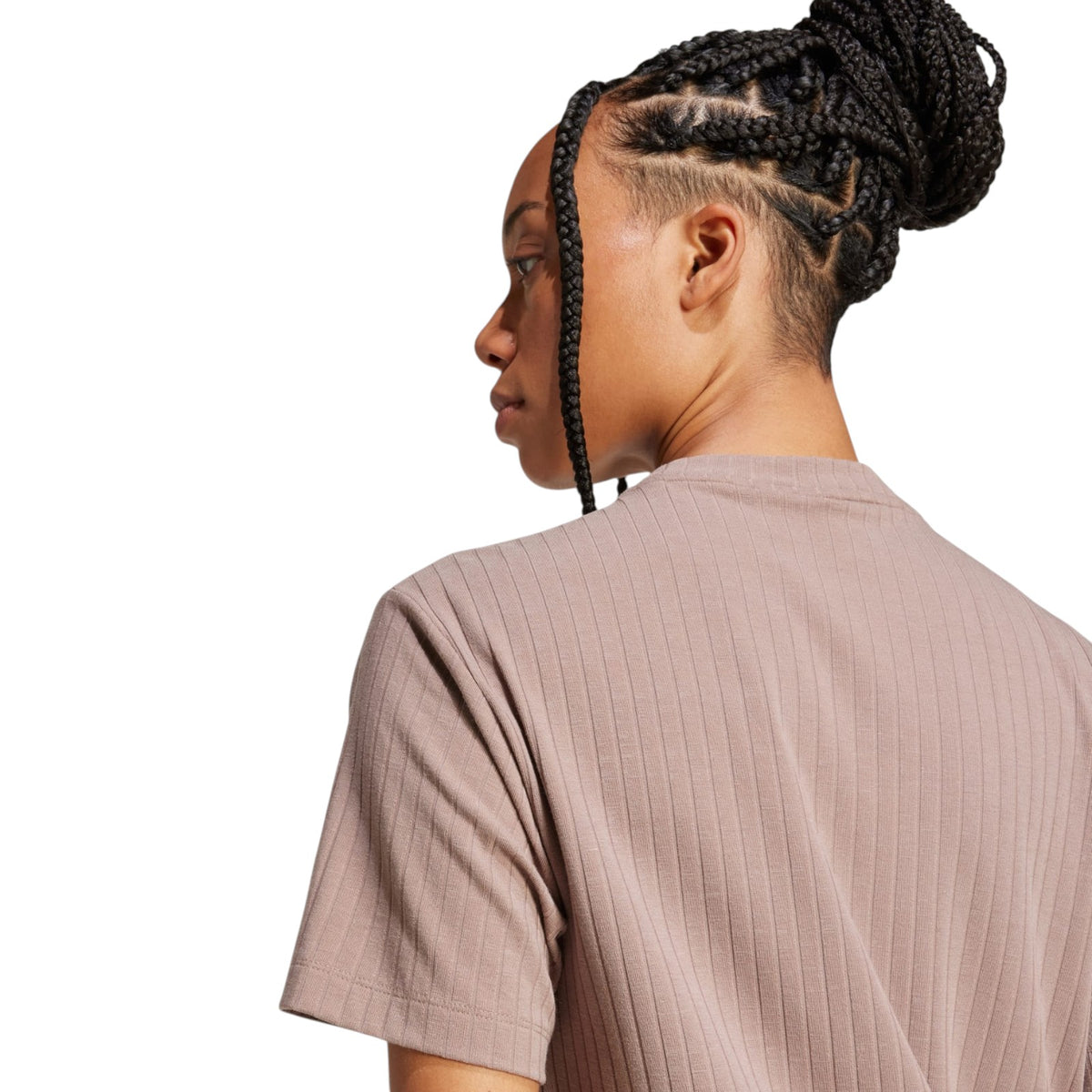 adidas Originals Women's Essentials Wide Rib Tee - Brown