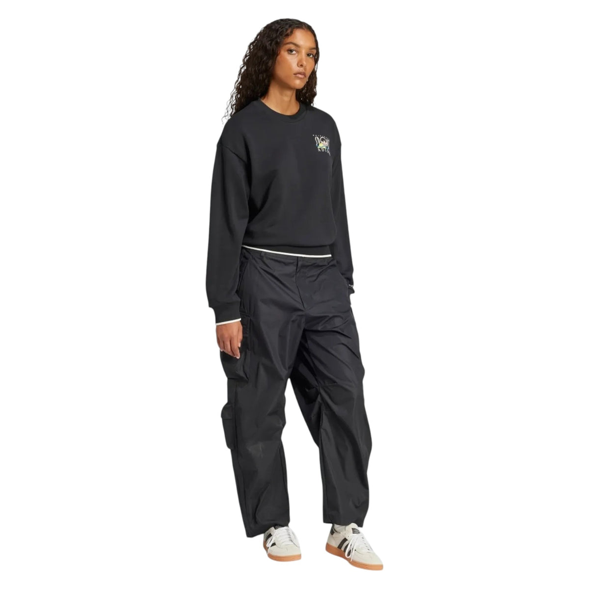adidas Originals Women's Graphic Sports Sweatshirt - Black