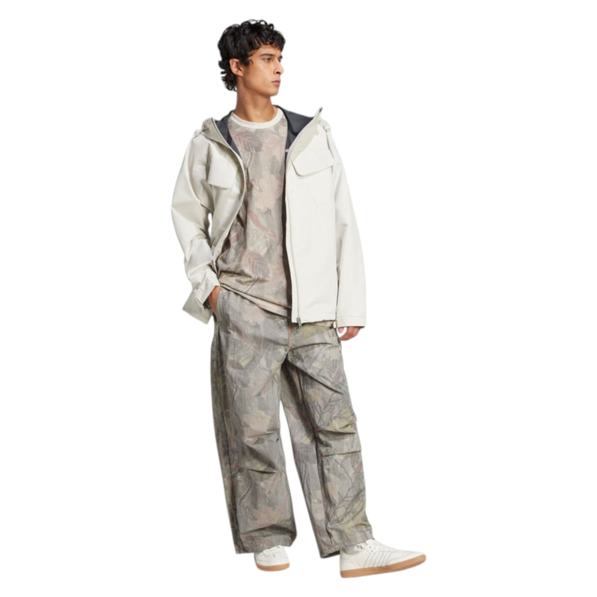 adidas Originals Camo Pant Q1 Retro Baggy Trousers - Grey