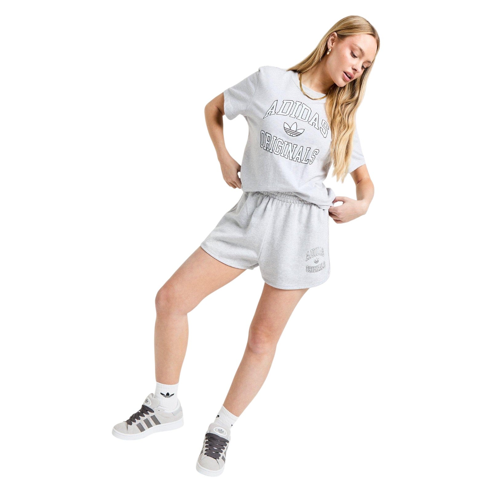 adidas Originals Womens Varsity Shorts - Grey