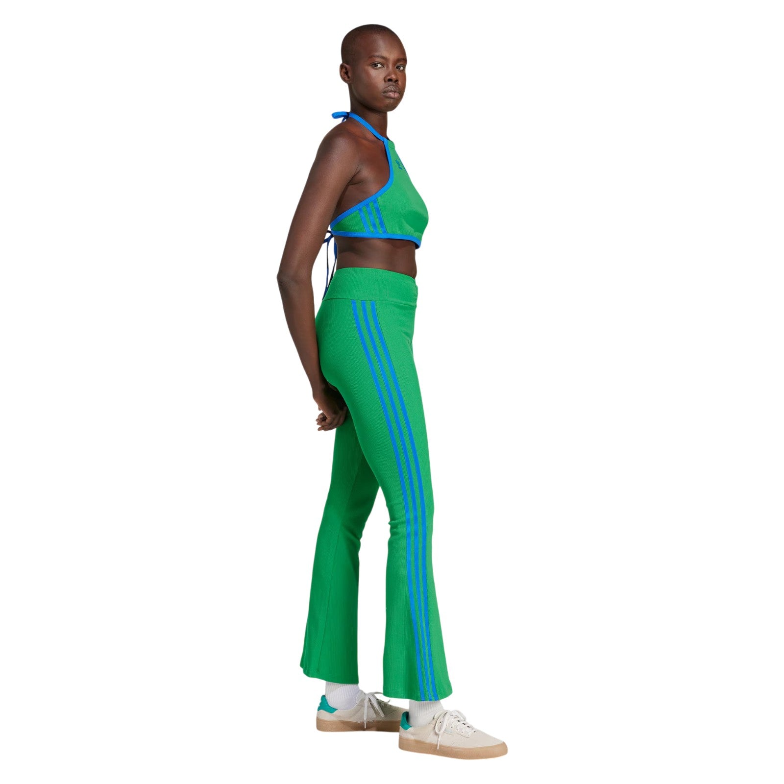 adidas Originals Womens Tank Tops Rib Neck Top - Green