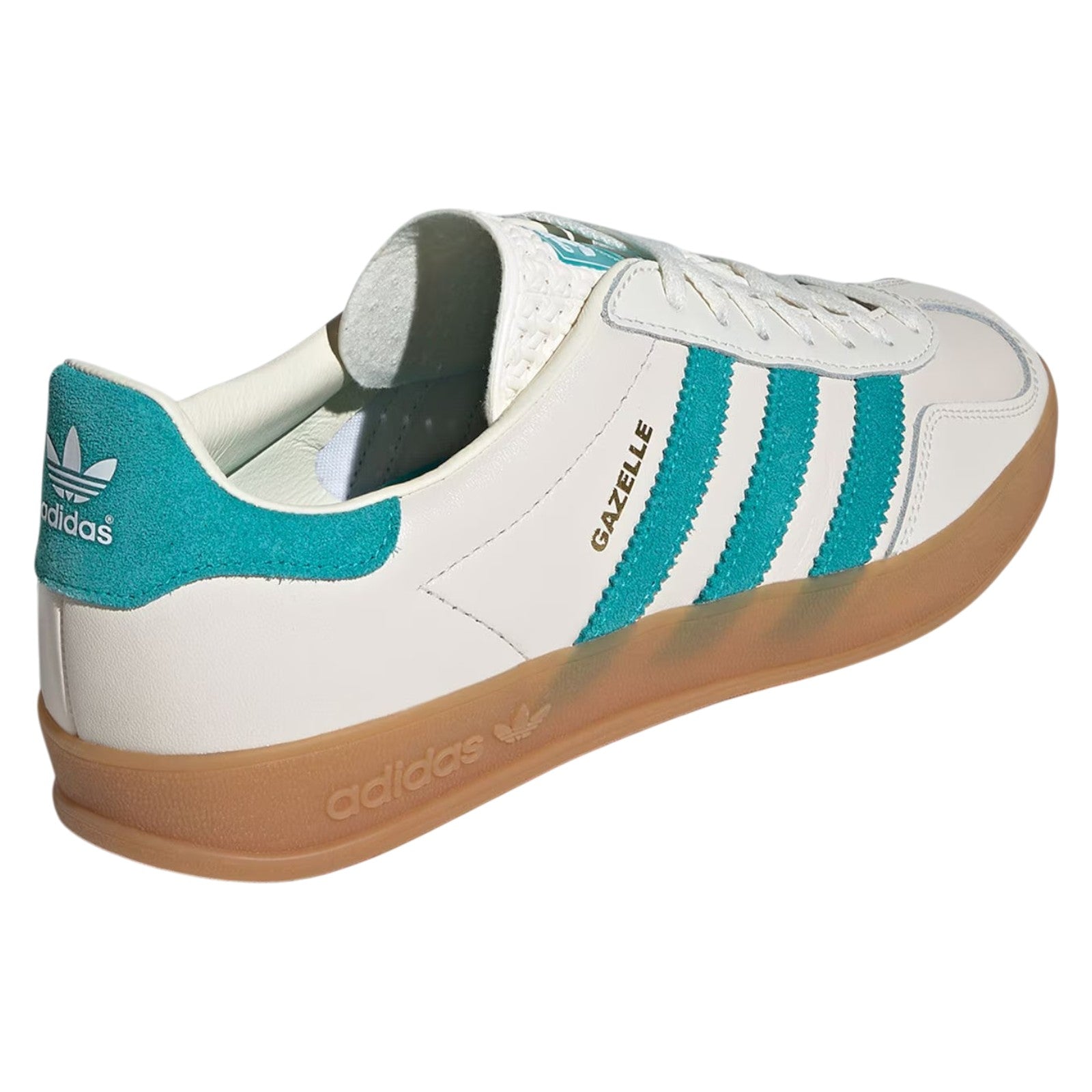adidas Originals Gazelle Indoor Shoes - Chalk White / Turquoise