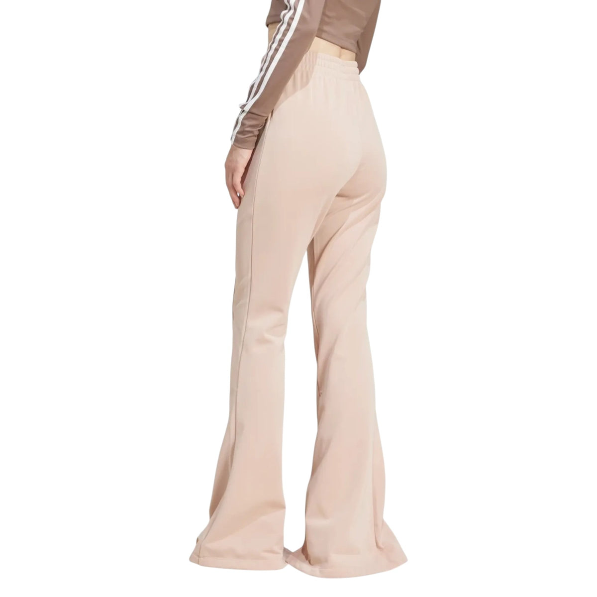 adidas Originals 3-Stripes Flared Firebird Track Pants - Beige