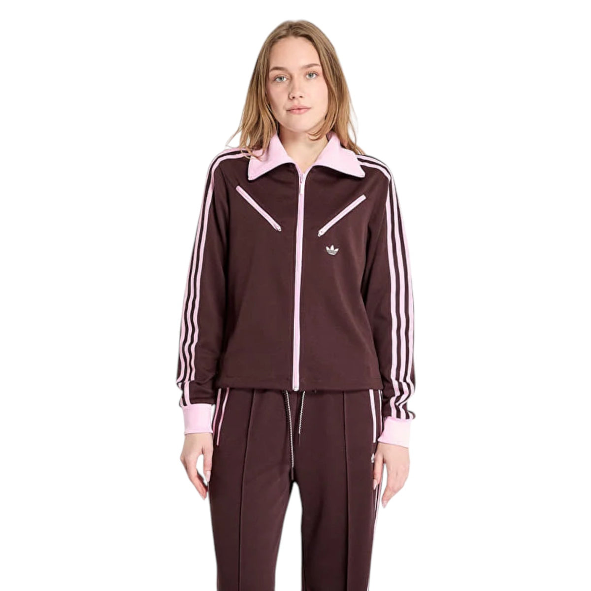 adidas Originals Women's Adicolor 70s Montreal Track Top - Brown