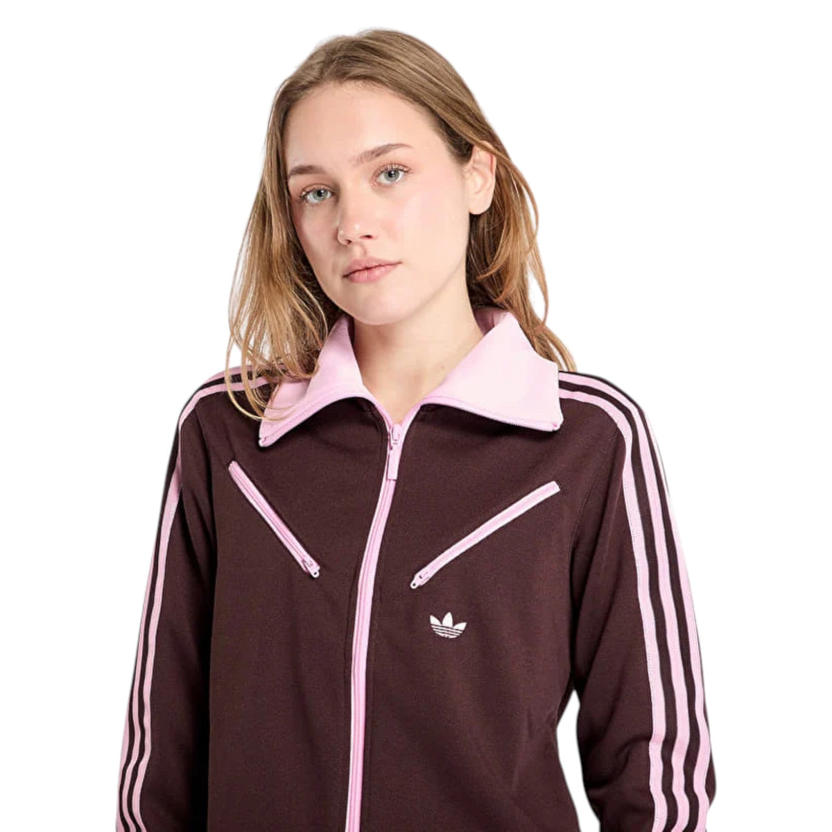 adidas Originals Women's Adicolor 70s Montreal Track Top - Brown