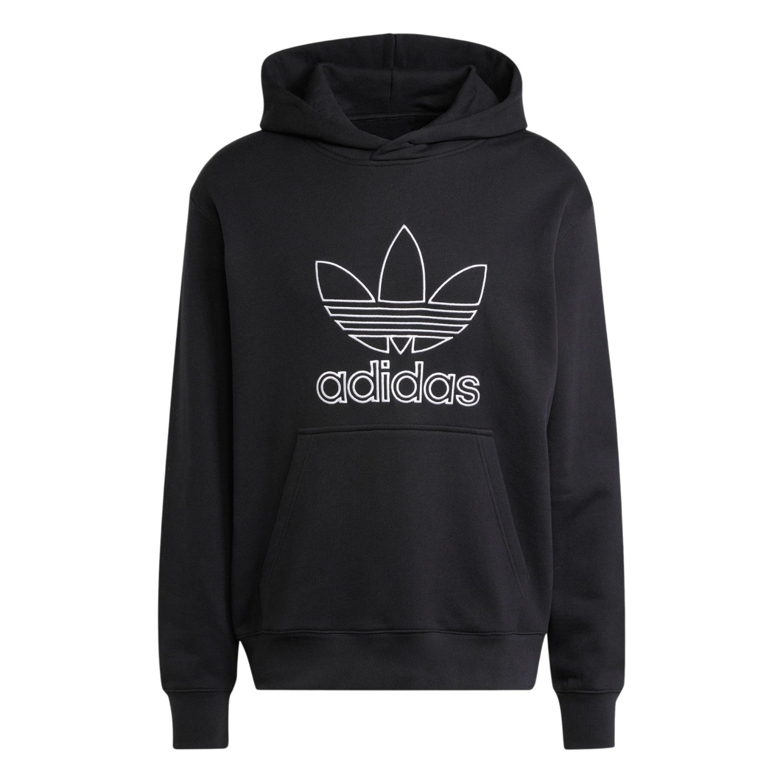 adidas Originals Men's Adicolor Outline Trefoil Hoodie - Black