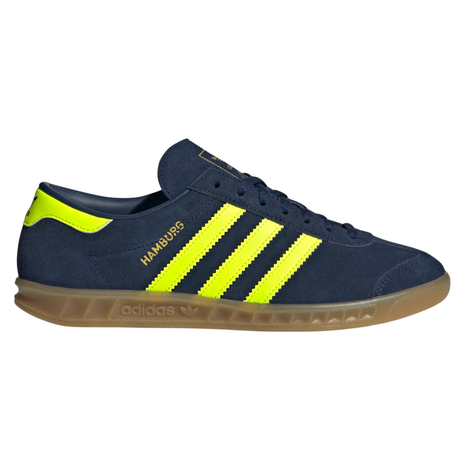 adidas Originals Womens Hamburg Shoes - Night Indigo / Solar Yellow