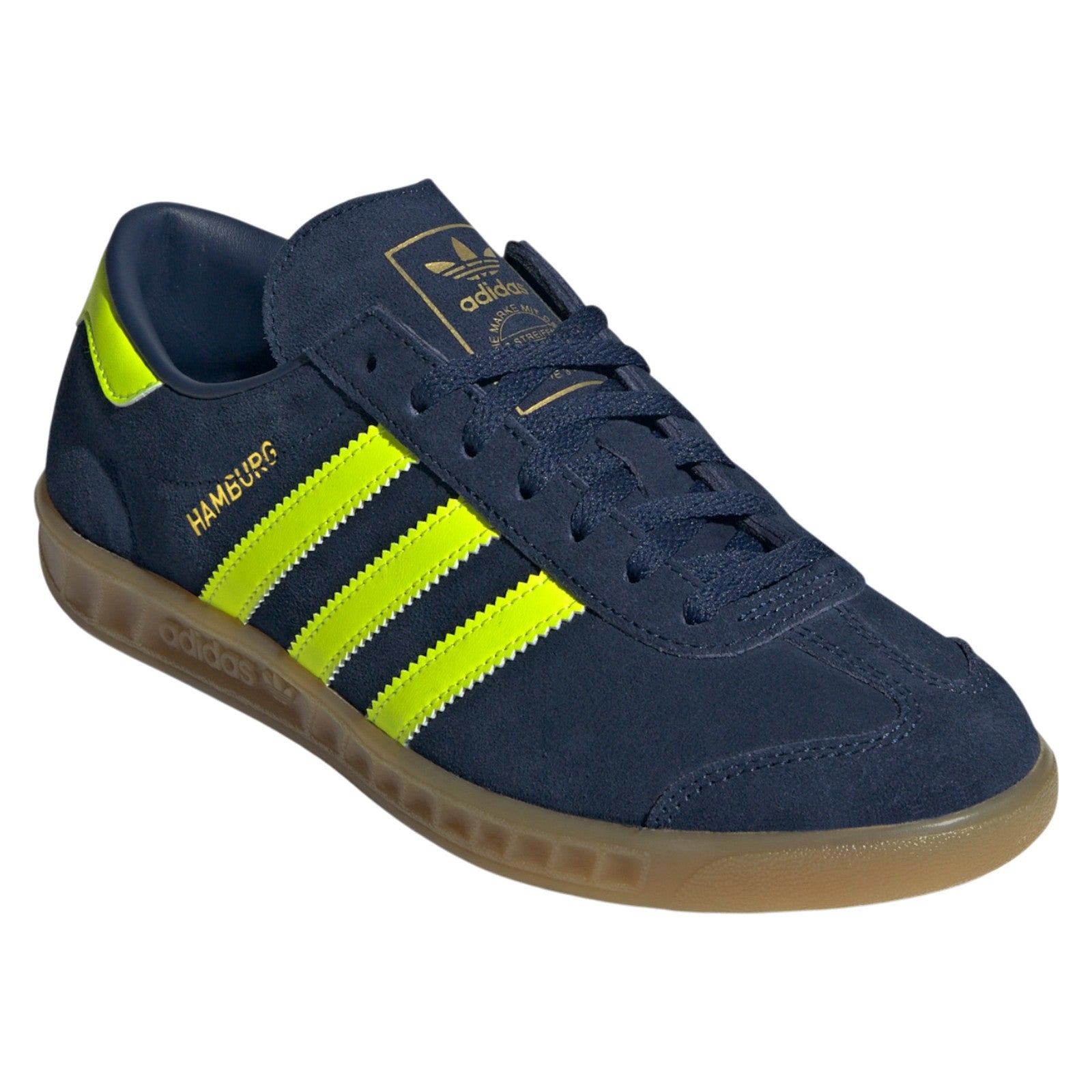 adidas Originals Womens Hamburg Shoes - Night Indigo / Solar Yellow