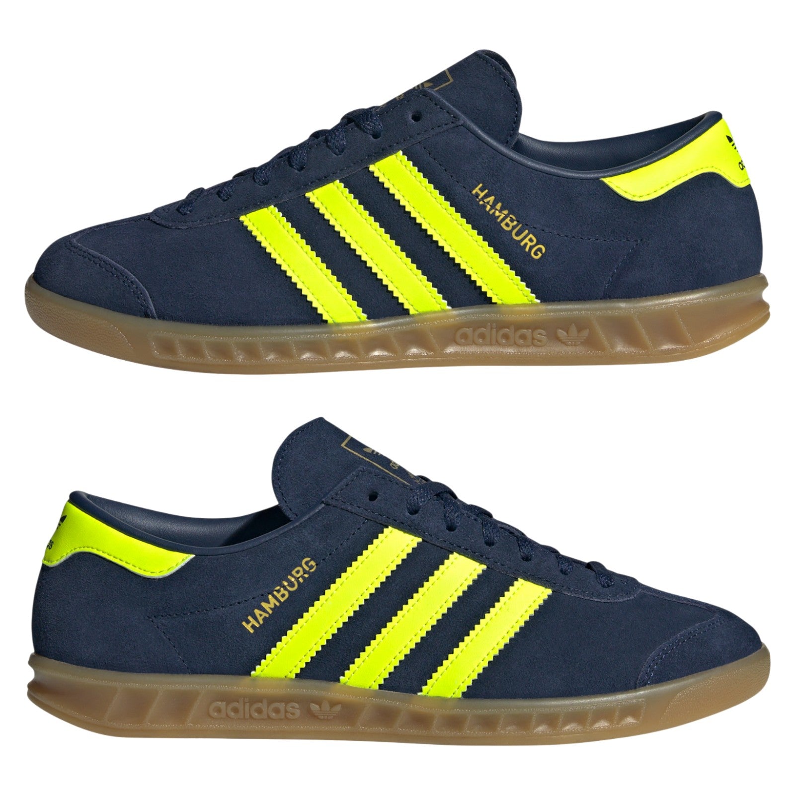 adidas Originals Womens Hamburg Shoes - Night Indigo / Solar Yellow