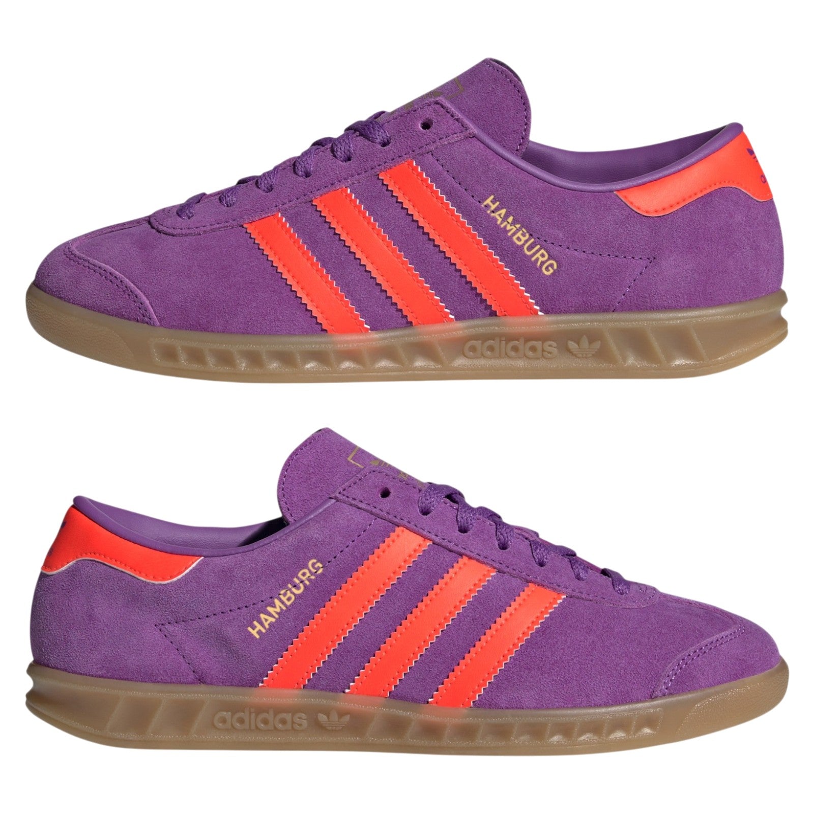 adidas Originals Womens Hamburg Shoes - Active Purple / Solar Red