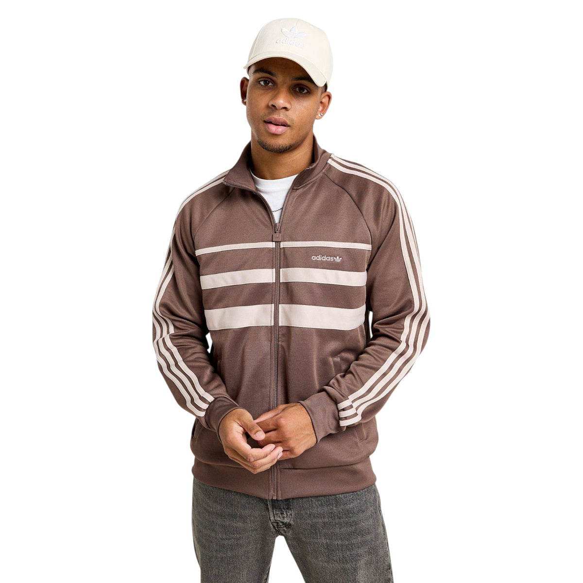 adidas Originals Men's First Track Top - Brown