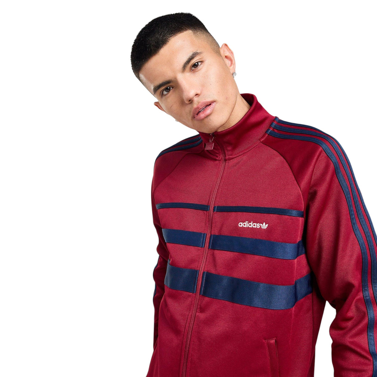 adidas Originals Men's First Track Top - Burgundy