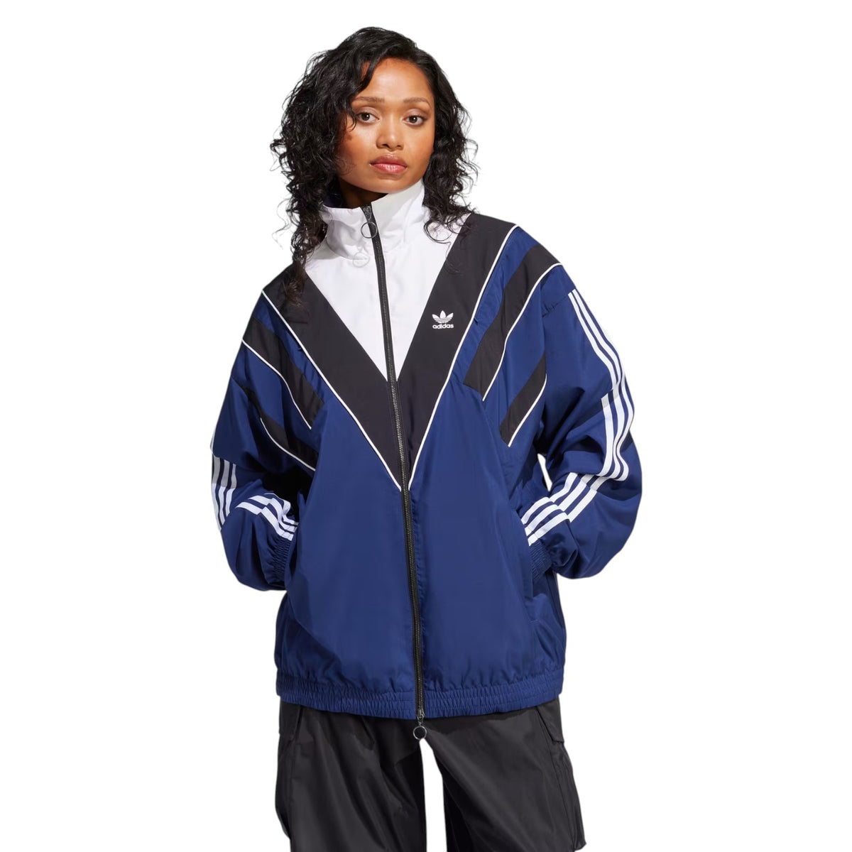 adidas Originals Unisex Rasant Cut Line Track Top - Navy