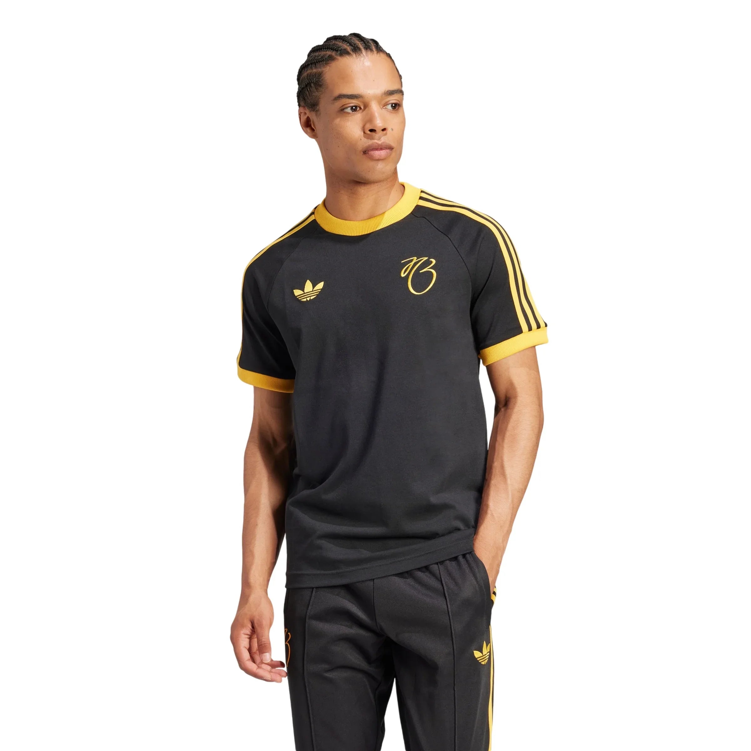 adidas Originals Jude Bellingham 3-Stripes T-Shirt - Black - ViaductClothing