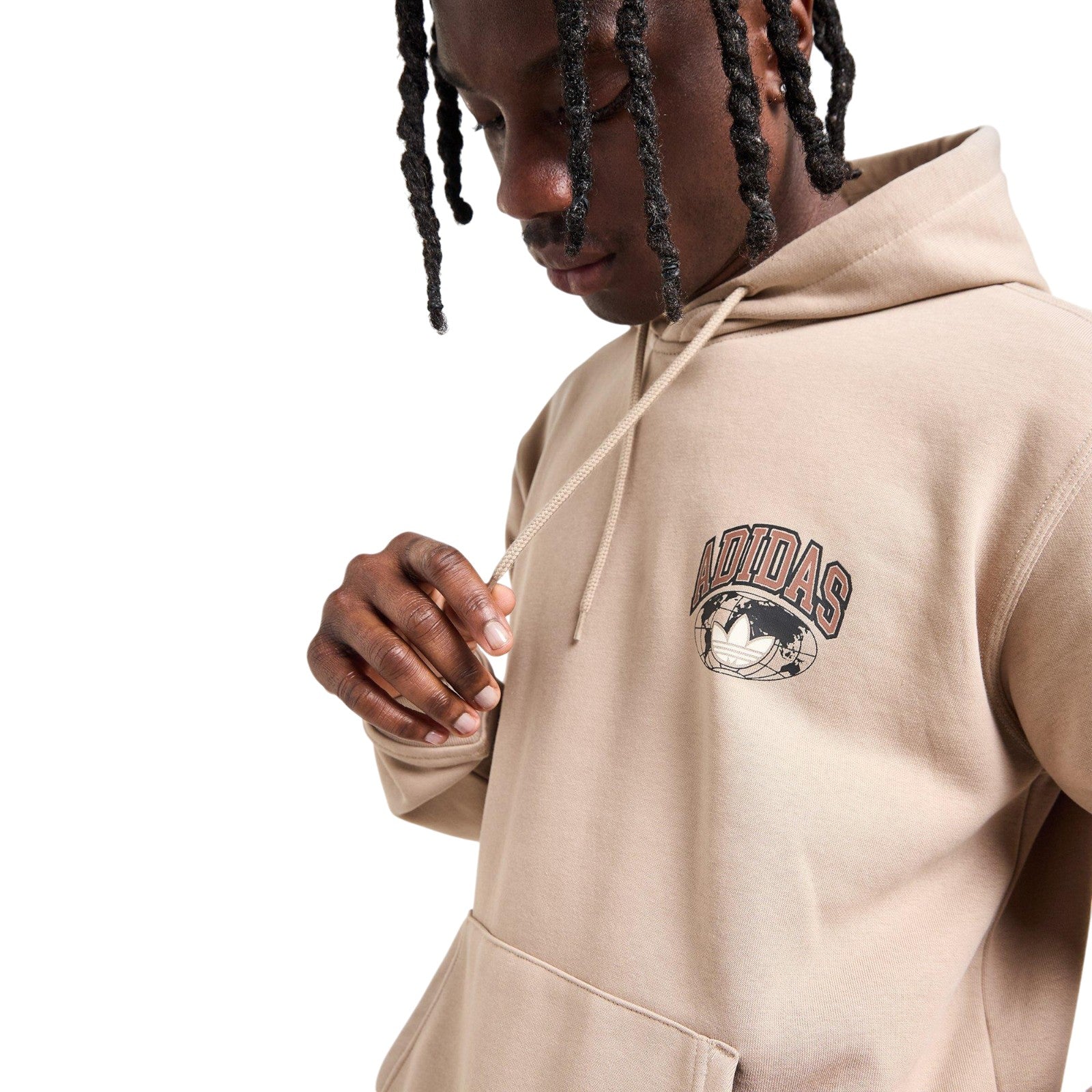adidas Originals World Tour Graphic Hoodie - Beige
