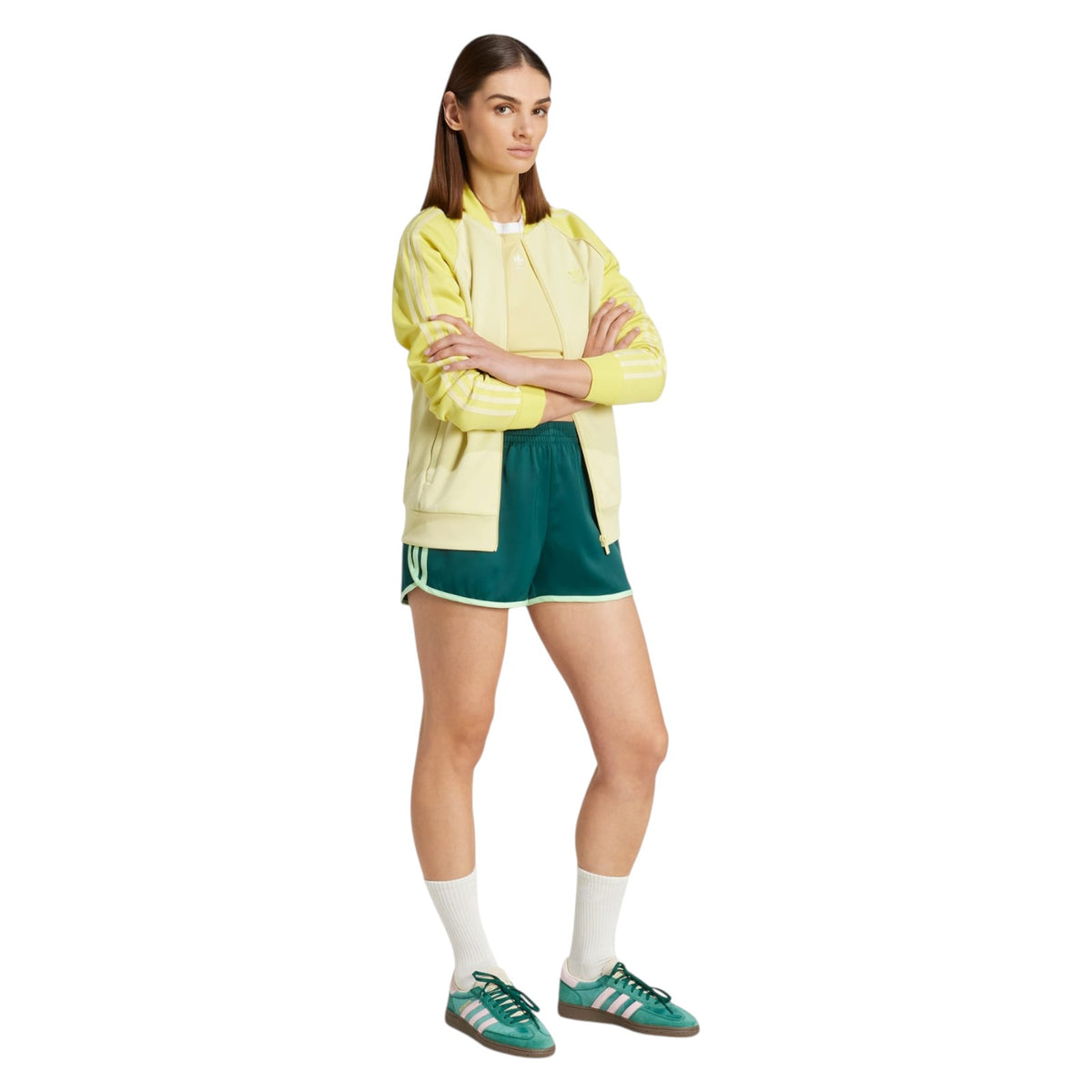 adidas Originals Adicolor 3-Stripes Sprinter Shorts - Green