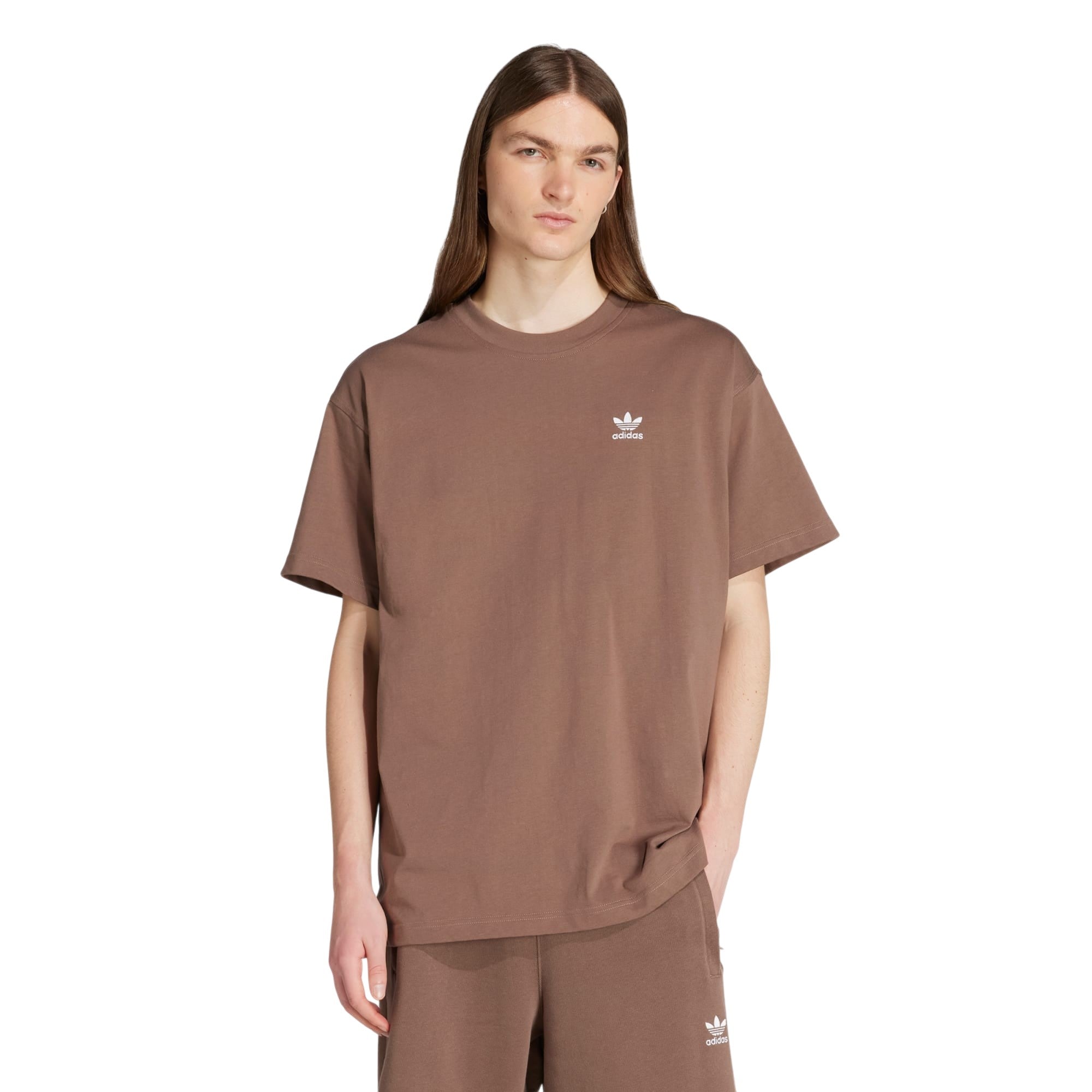 adidas Originals Essential Color Logo Oversized T-Shirt - Earth Strata