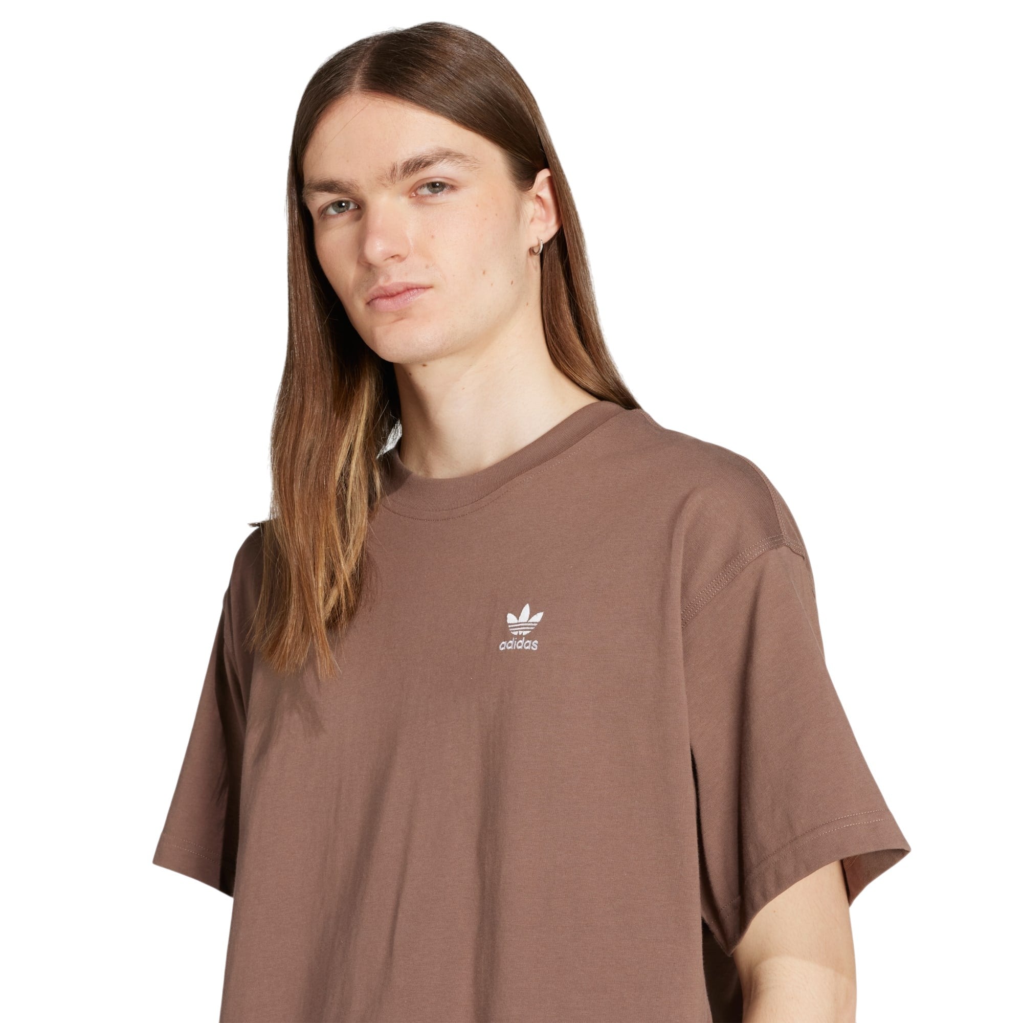adidas Originals Essential Color Logo Oversized T-Shirt - Earth Strata