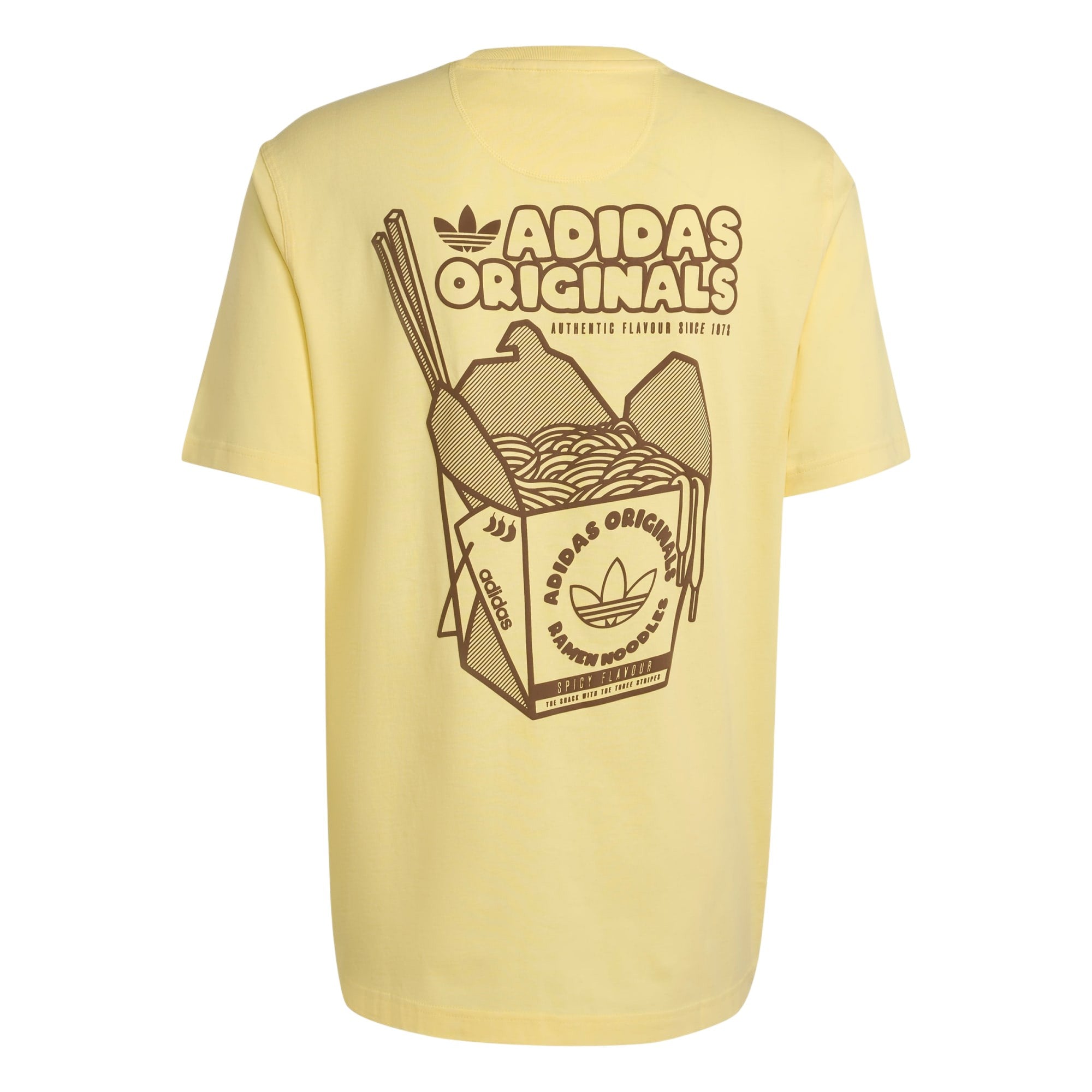 adidas Originals Ramen Box Graphic Loose T-Shirt - Yellow
