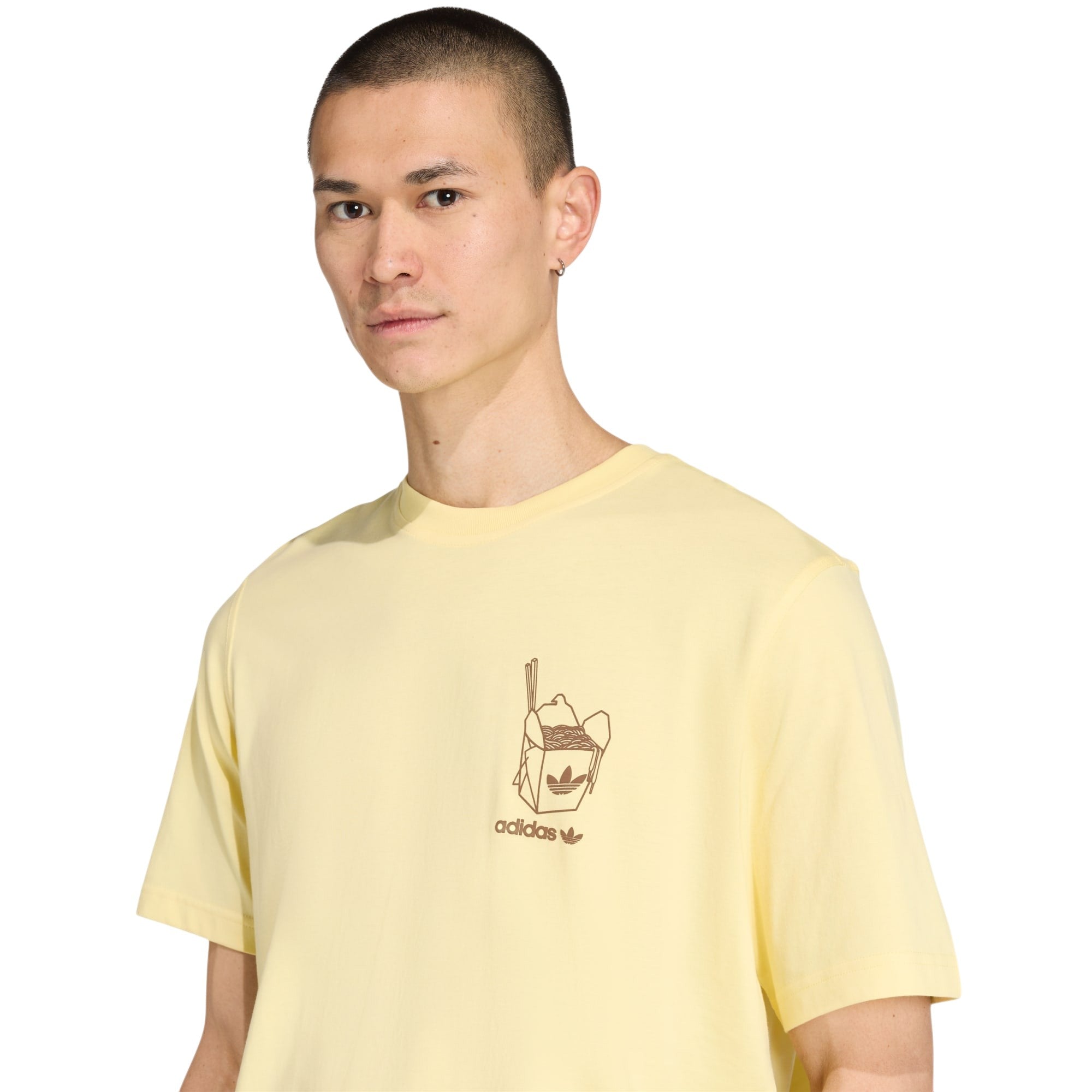adidas Originals Ramen Box Graphic Loose T-Shirt - Yellow