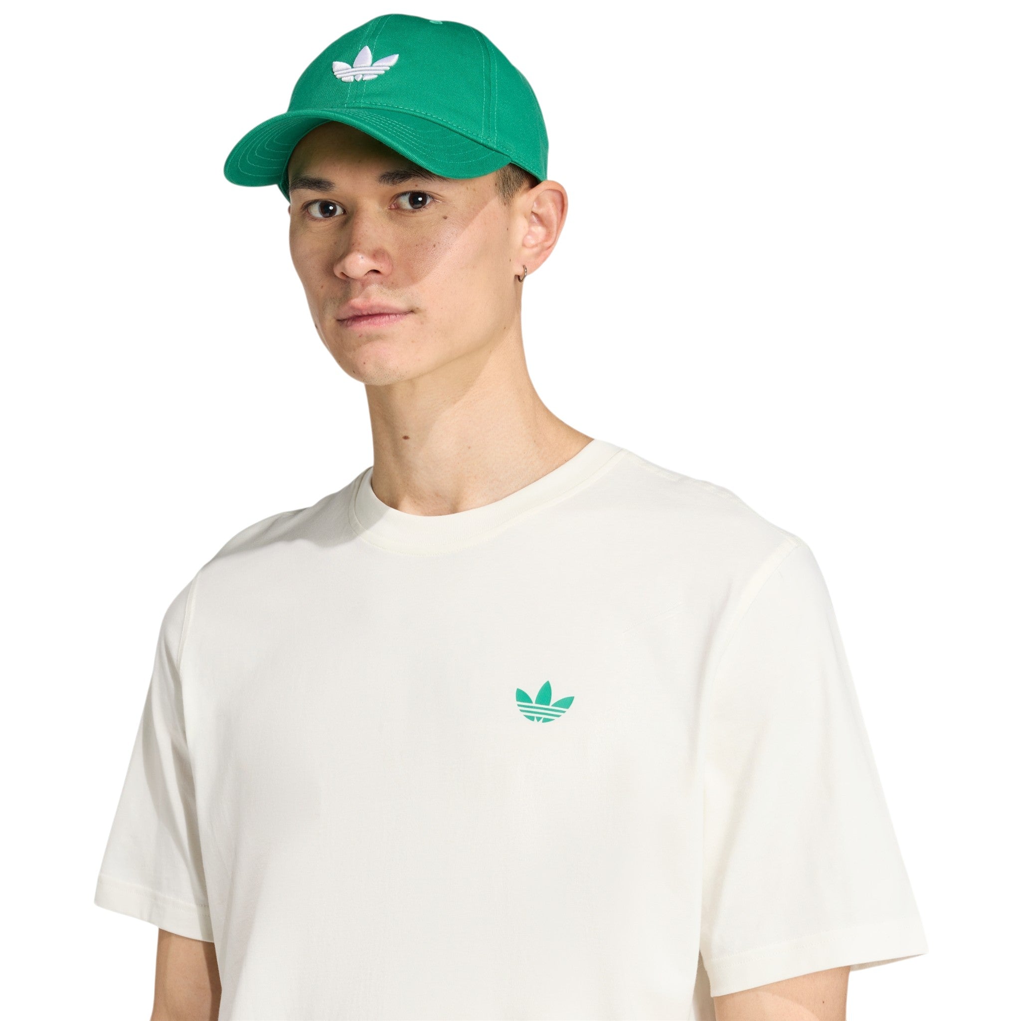 adidas Originals Orange Graphic Loose T-Shirt - Off White