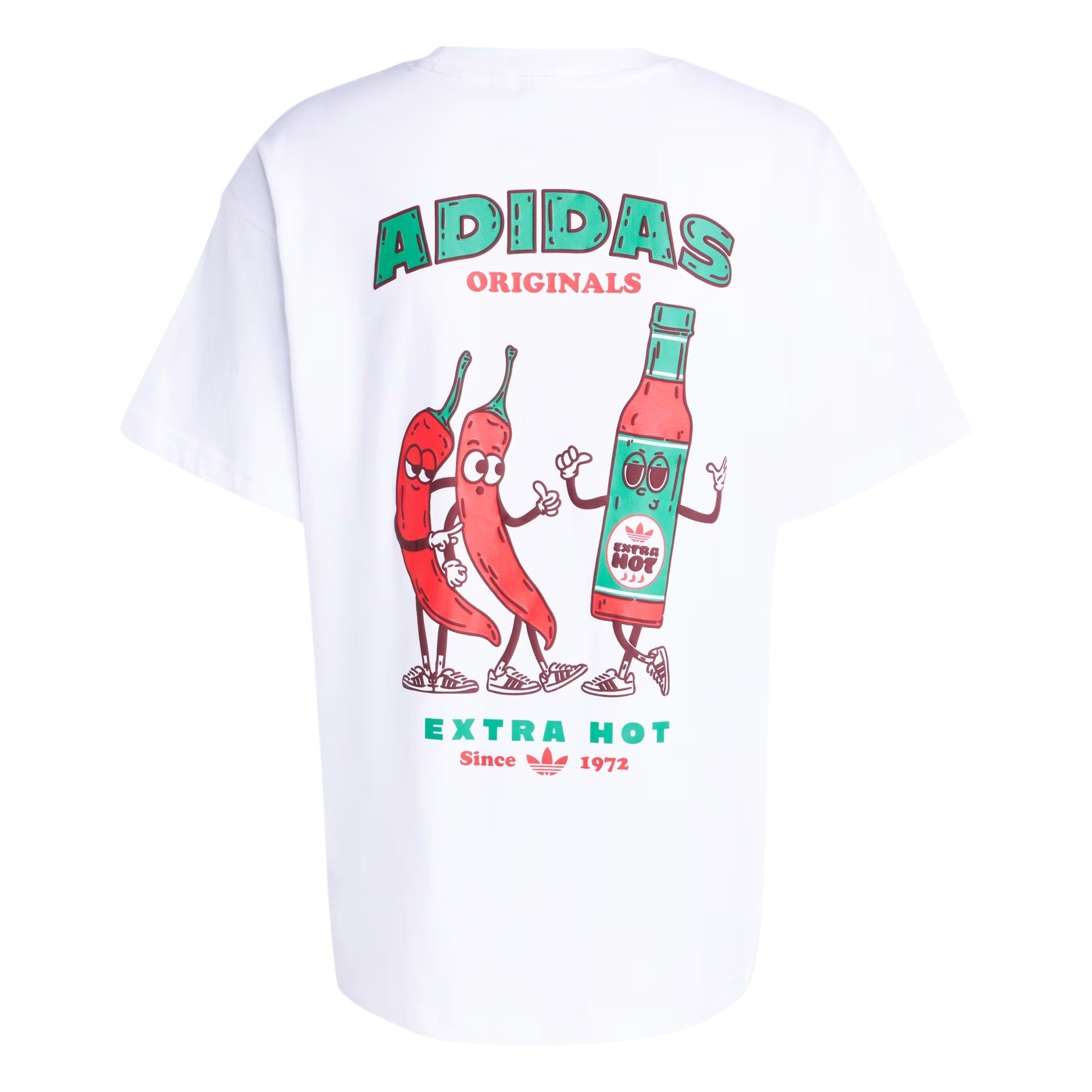 adidas Originals Chilli Graphic Crew Neck T Shirt - White