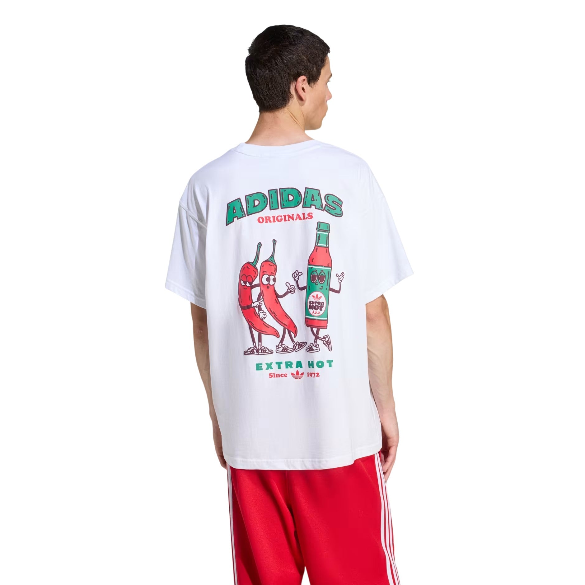 adidas Originals Chilli Graphic Crew Neck T Shirt - White