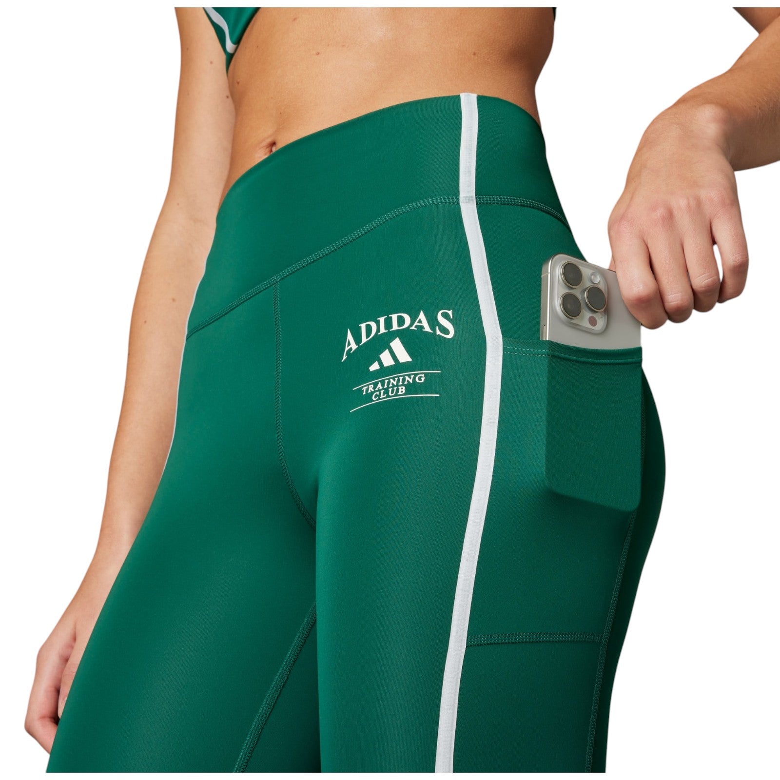 adidas Originals Women's Optime Heritage Full-Length Leggings - Collegiate Green