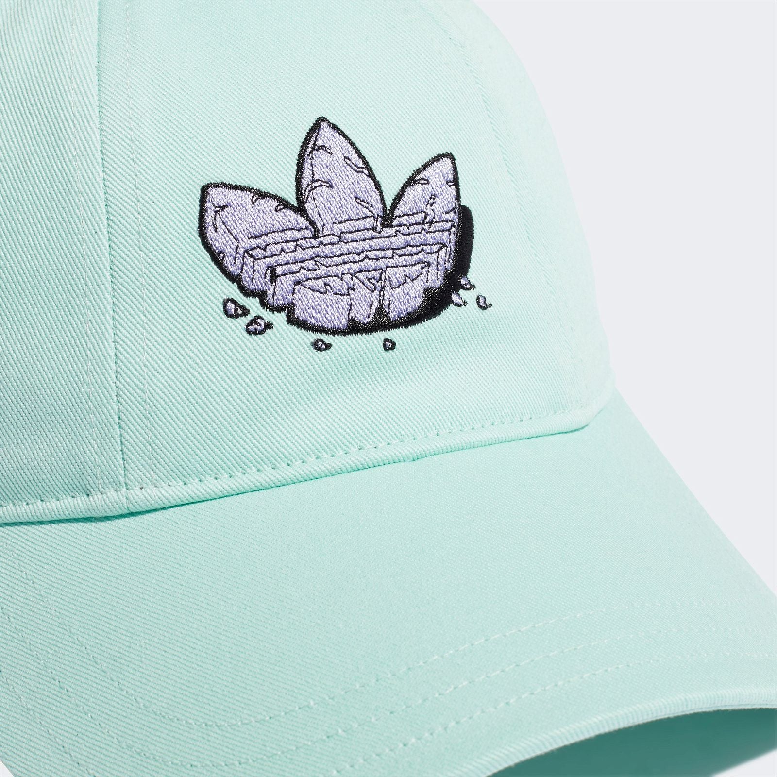 adidas Originals Dino Graphic Baseball Hat - Clear Mint / Light Purple - ViaductClothing - -