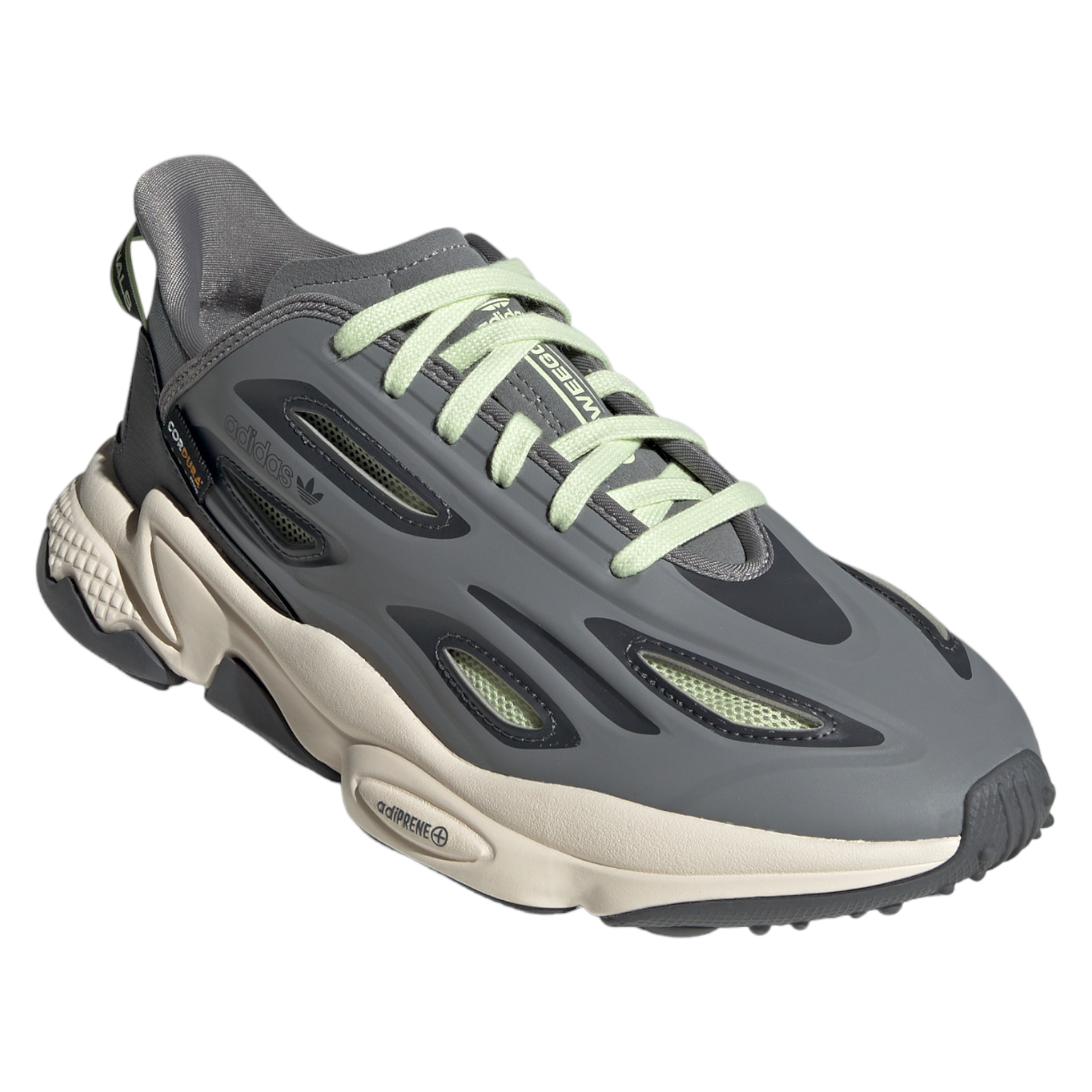 adidas Originals Unisex Ozweego Celox Trainers - Grey/Lime - ViaductClothing - -
