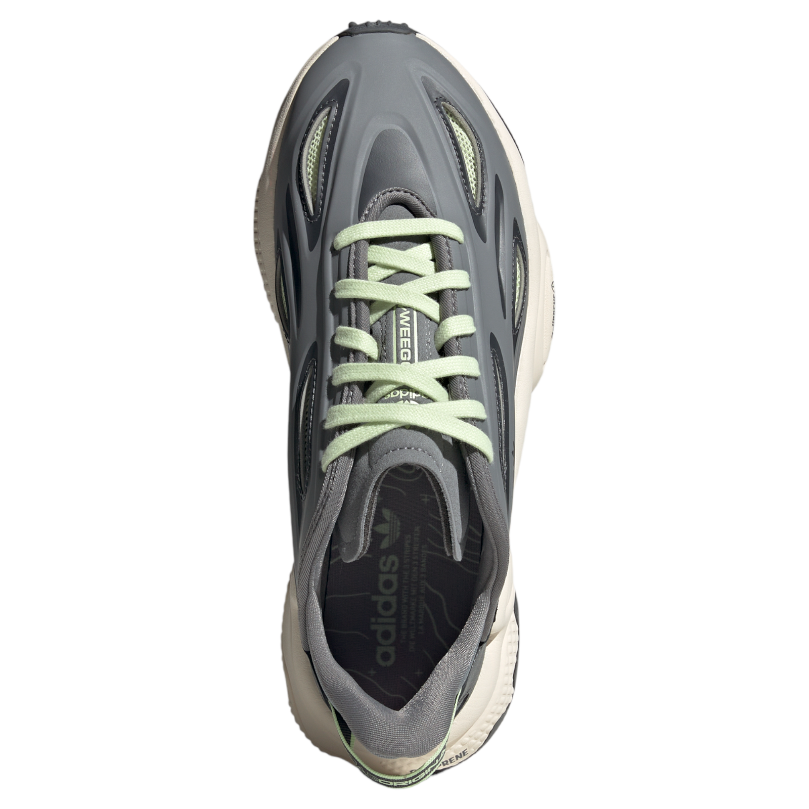 adidas Originals Unisex Ozweego Celox Trainers - Grey/Lime - ViaductClothing - -