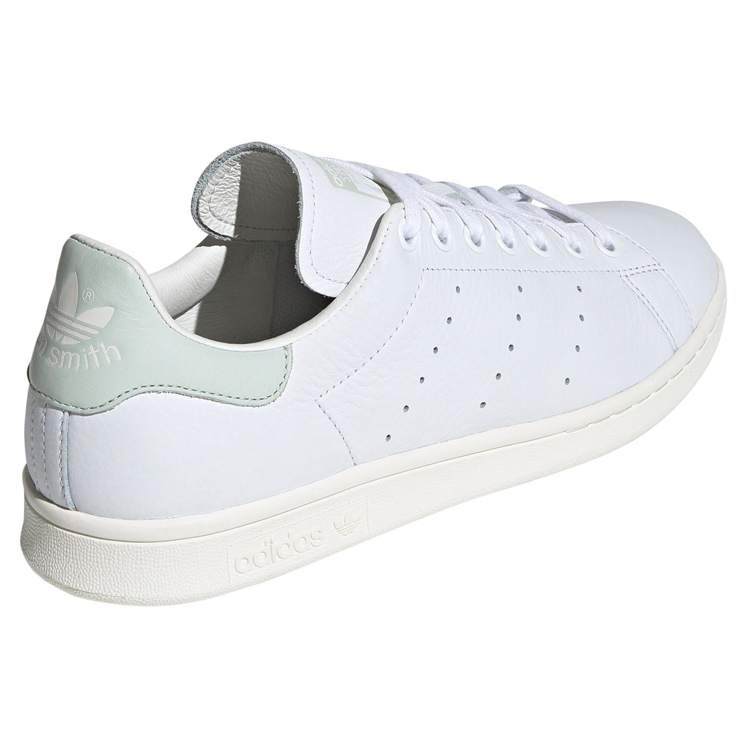 adidas Originals Stan Smith Shoes - White/Linen Green - ViaductClothing - -