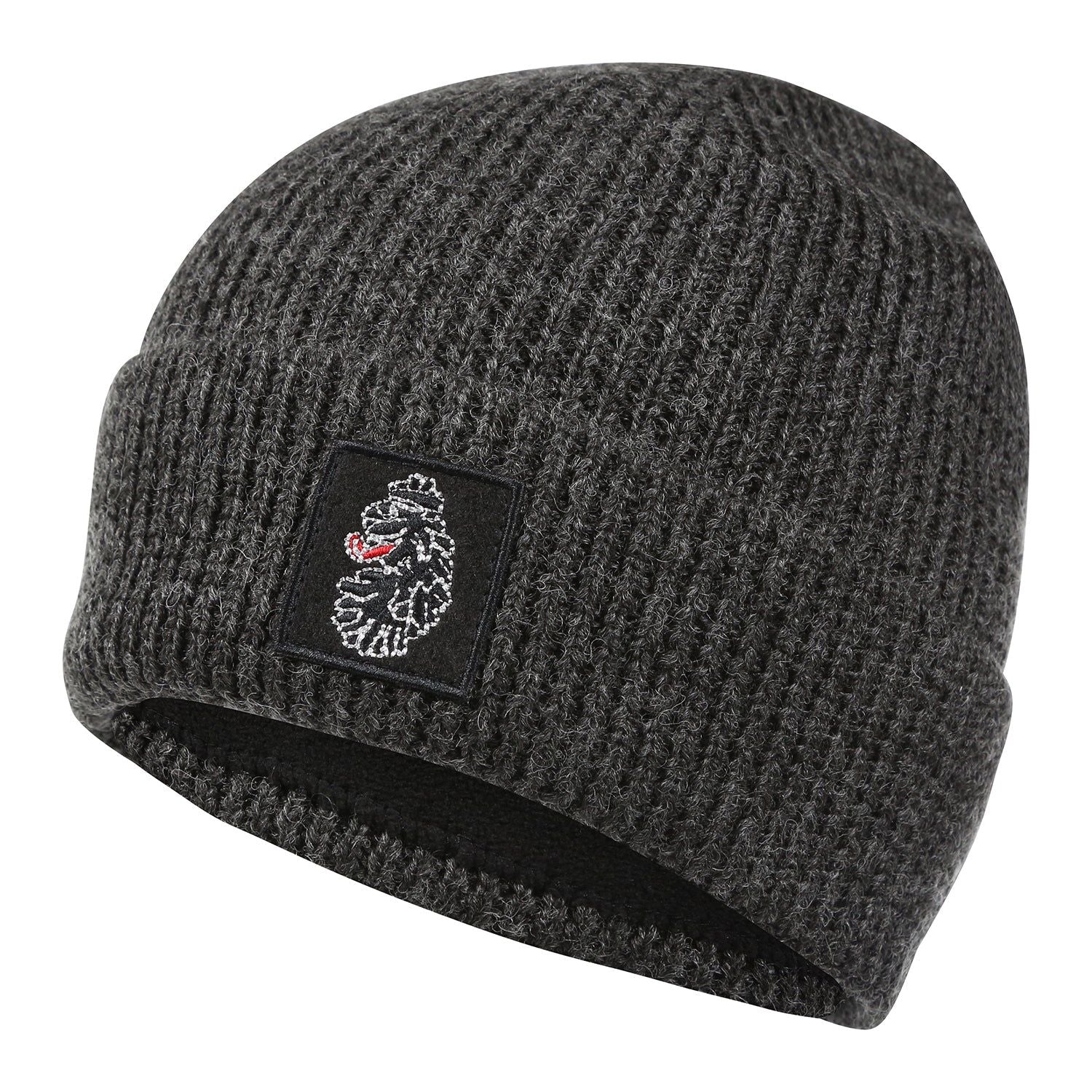 Luke 1977 Nash Rib Beanie - Marl Charcoal - ViaductClothing - -