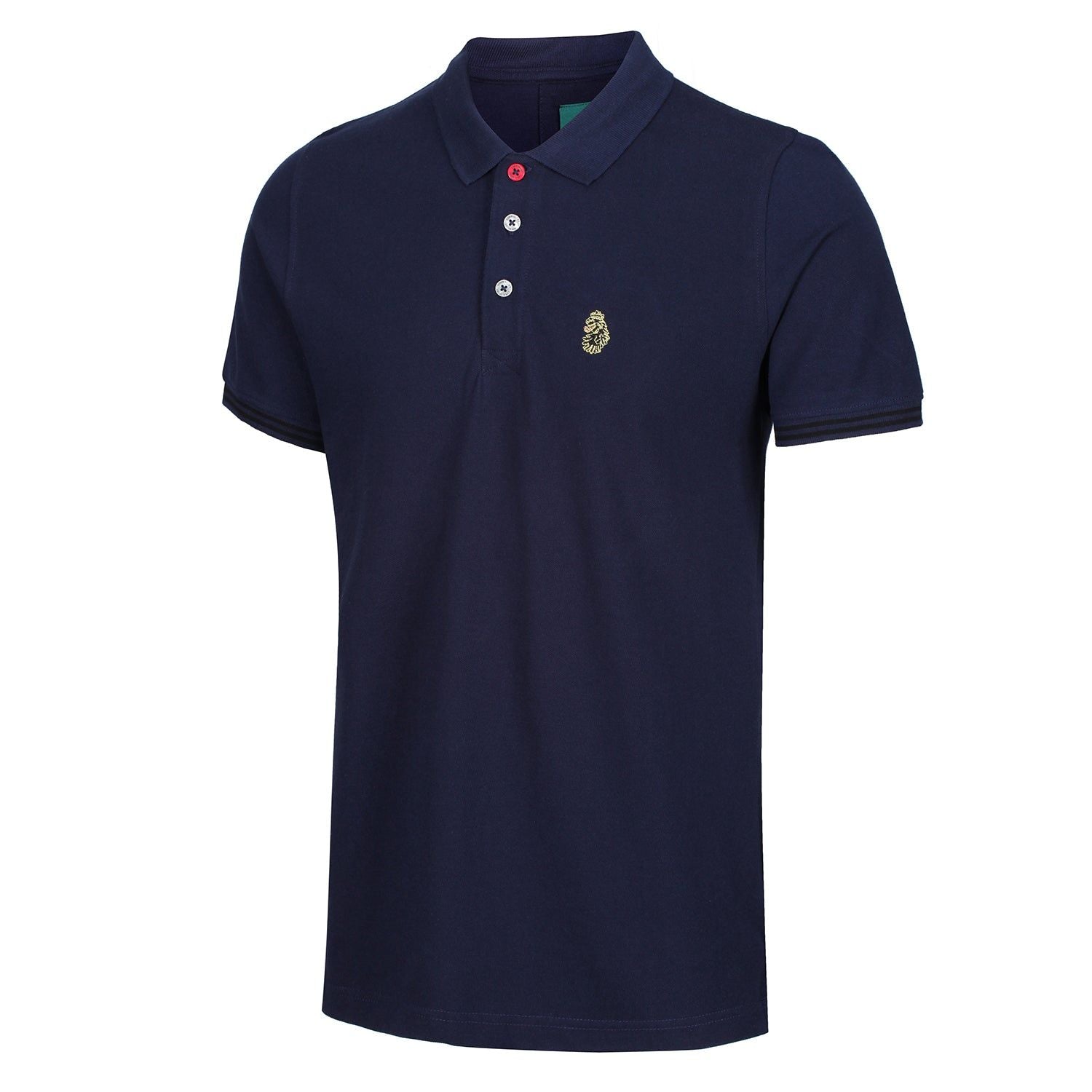 Luke 1977 New Mead Short Sleeved Polo Shirt - Navy - ViaductClothing - -