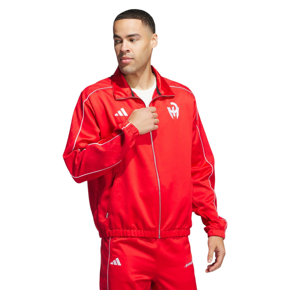 adidas Patrick Mahomes Satin Track Top - Red