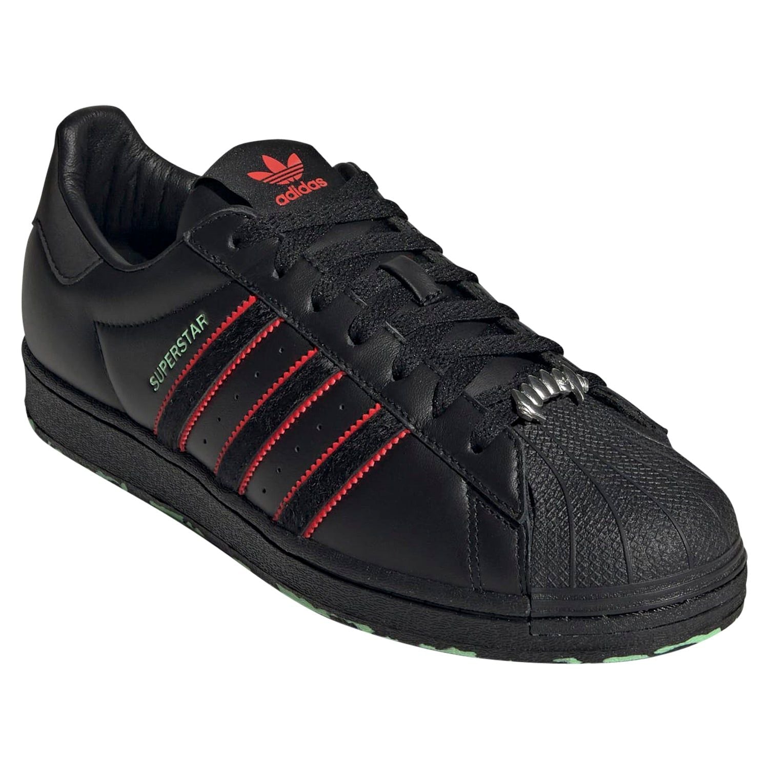 adidas Originals Unisex Superstar Monster Pack Haloween Shoes - Black/Mint - ViaductClothing - -