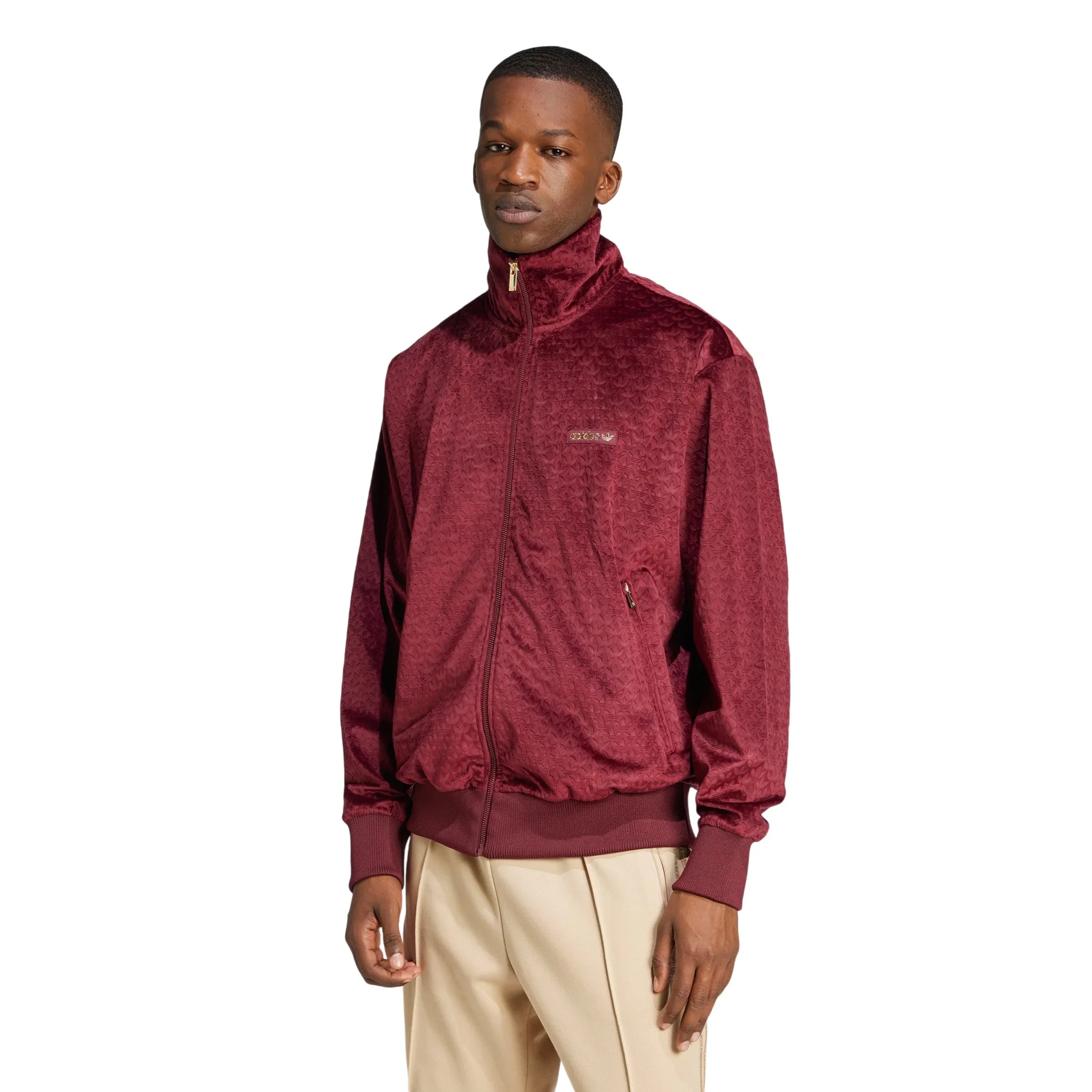 adidas Originals Monogram Track Top - Burgundy - ViaductClothing
