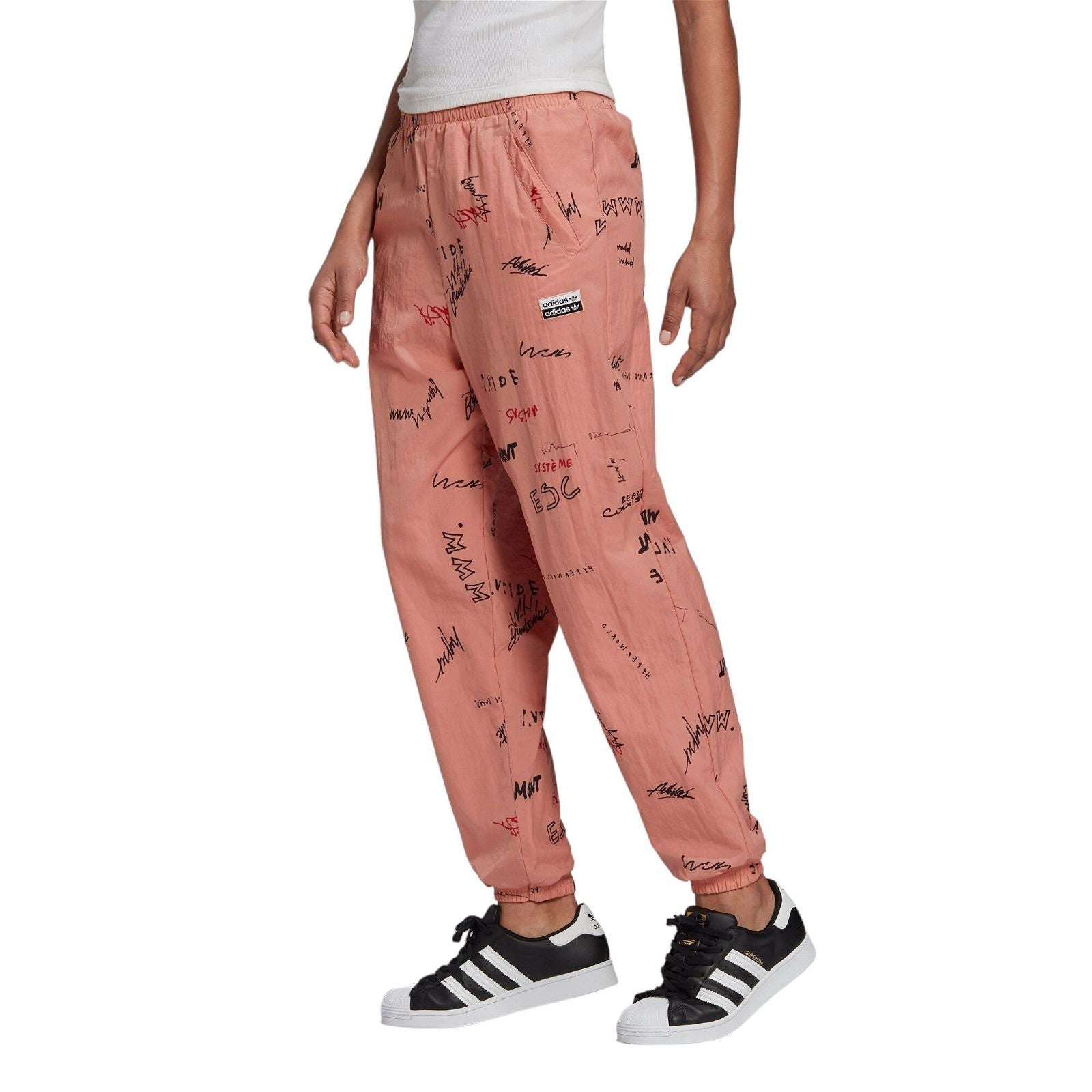adidas Originals Women's R.Y.V. Track Pants - Trace Pink / Multicolor - ViaductClothing - -