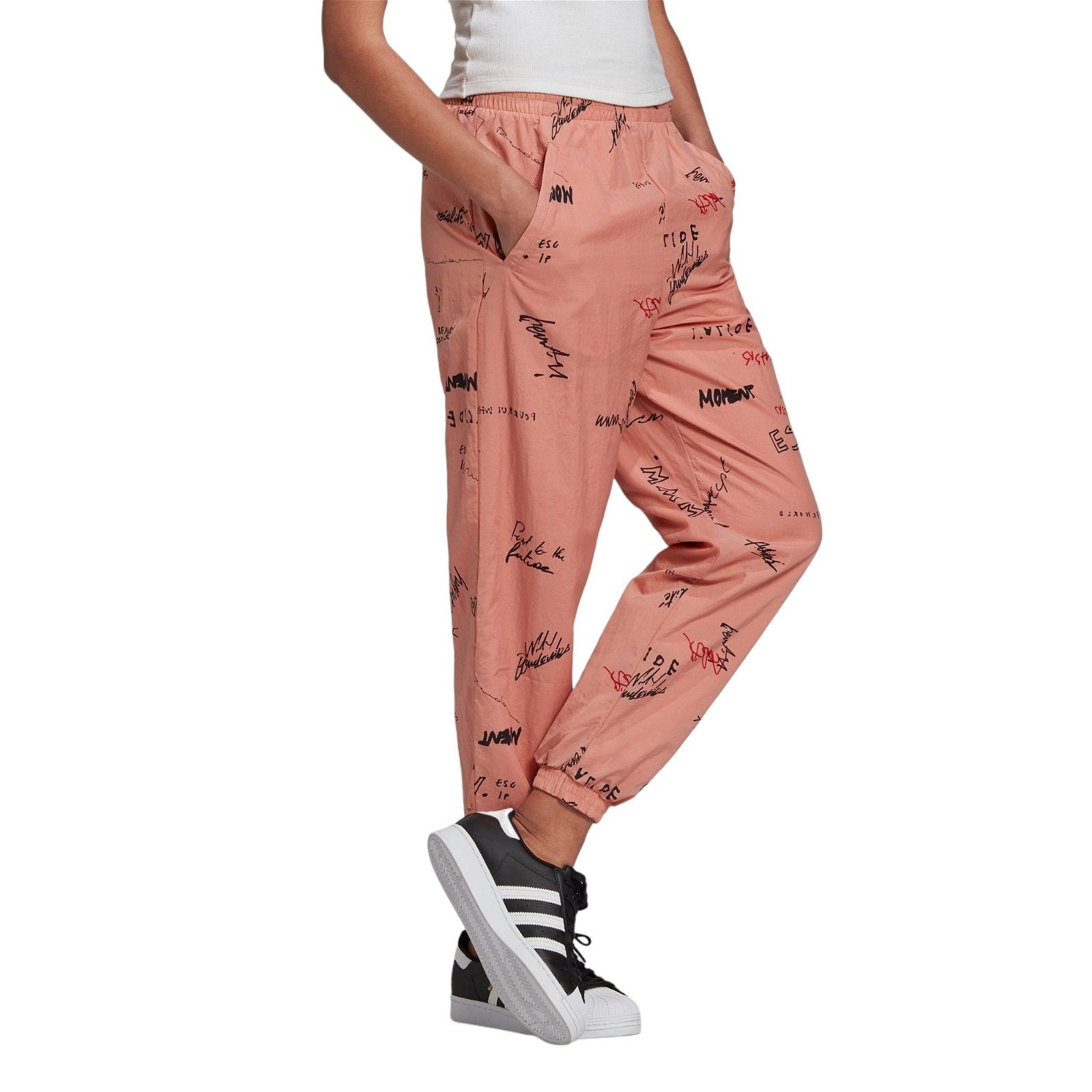 adidas Originals Women's R.Y.V. Track Pants - Trace Pink / Multicolor - ViaductClothing - -