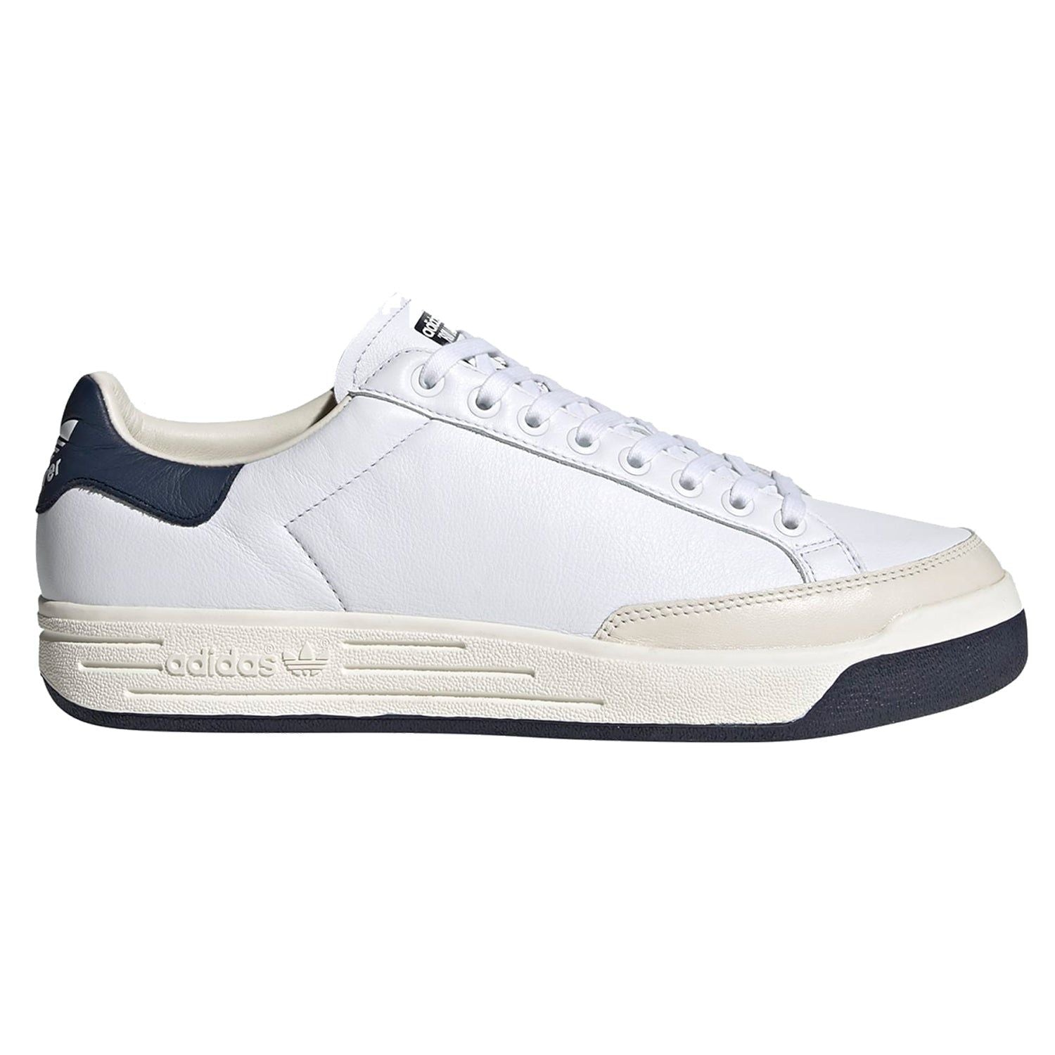 adidas Originals Unisex Rod Laver Shoes - White / Navy - ViaductClothing - -