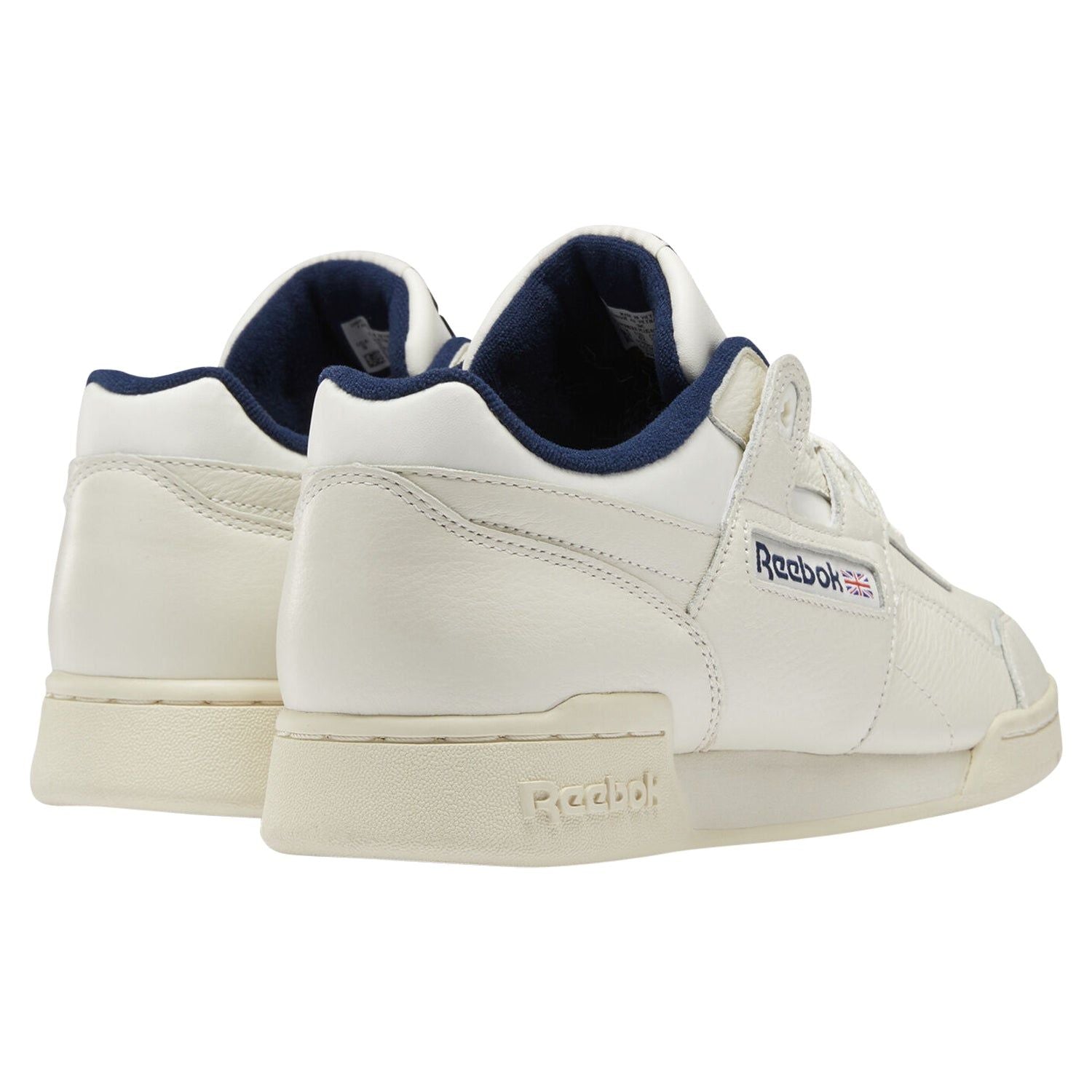 Reebok Classics Workout Plus Shoes - Chalk/Navy - ViaductClothing - -
