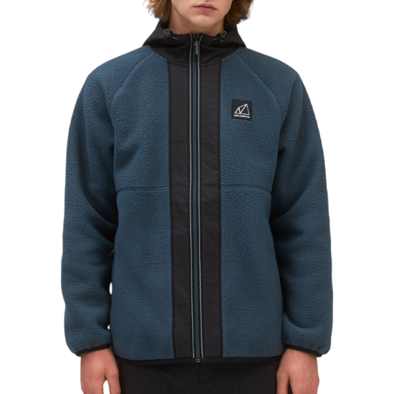 New Balance All Terrain High Pile Hybrid Sherpa Jacket - Blue - ViaductClothing - -