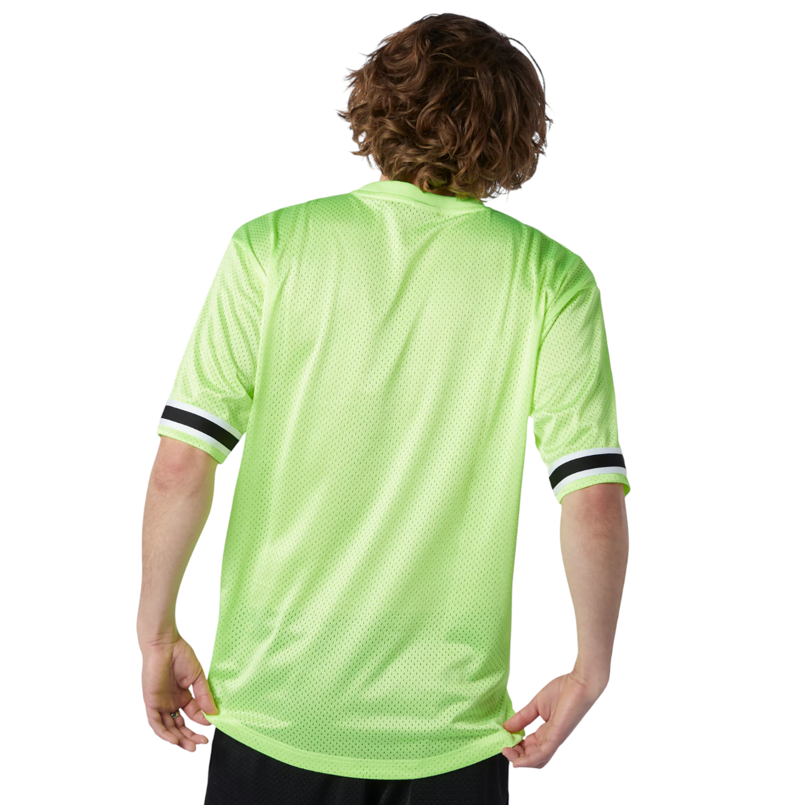 New Balance Athletics Psy Varsity Mesh Tee - Neon Lime - ViaductClothing - -