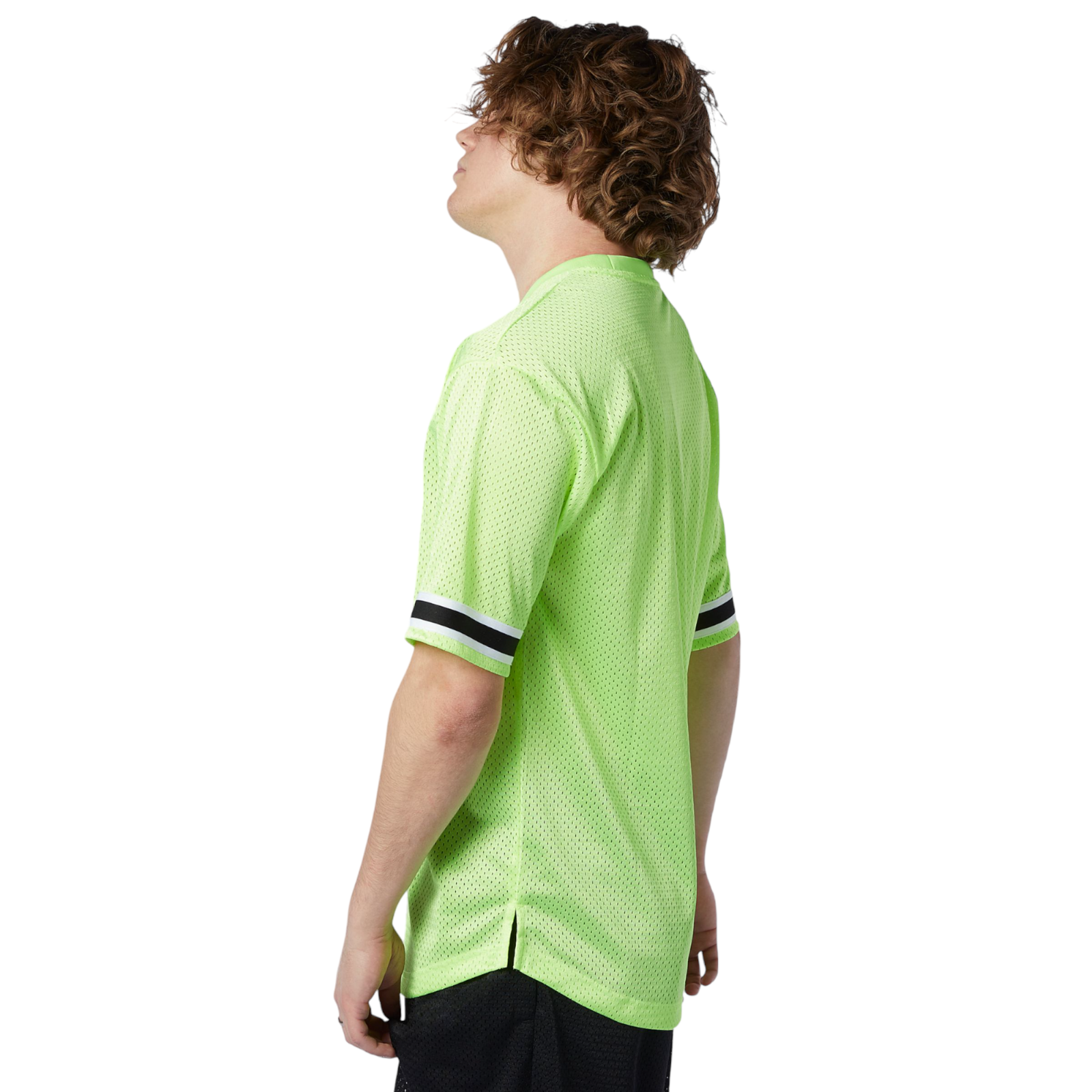 New Balance Athletics Psy Varsity Mesh Tee - Neon Lime - ViaductClothing - -