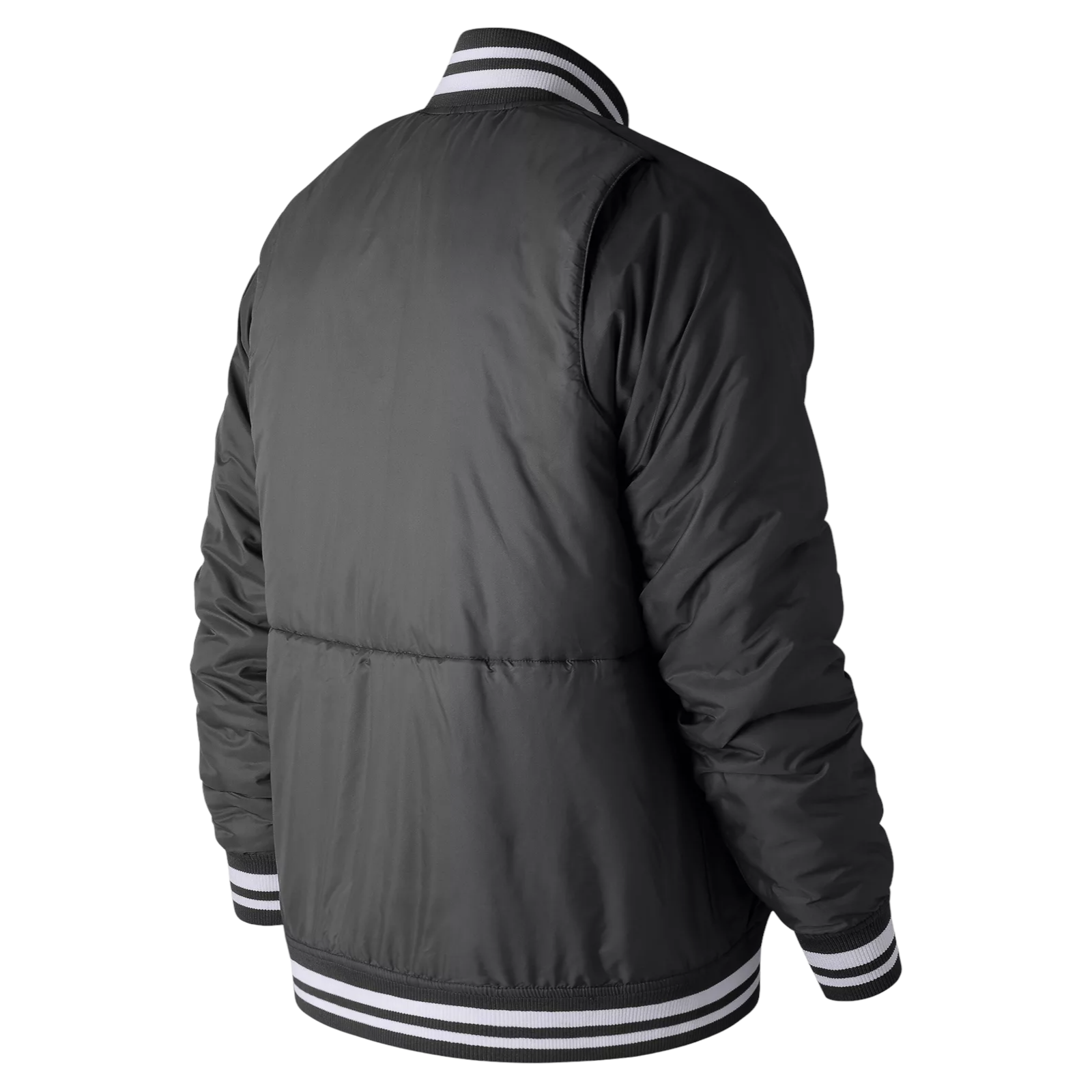 New Balance Dug Out Padded Varsity Jacket - Petrol Grey - ViaductClothing - -