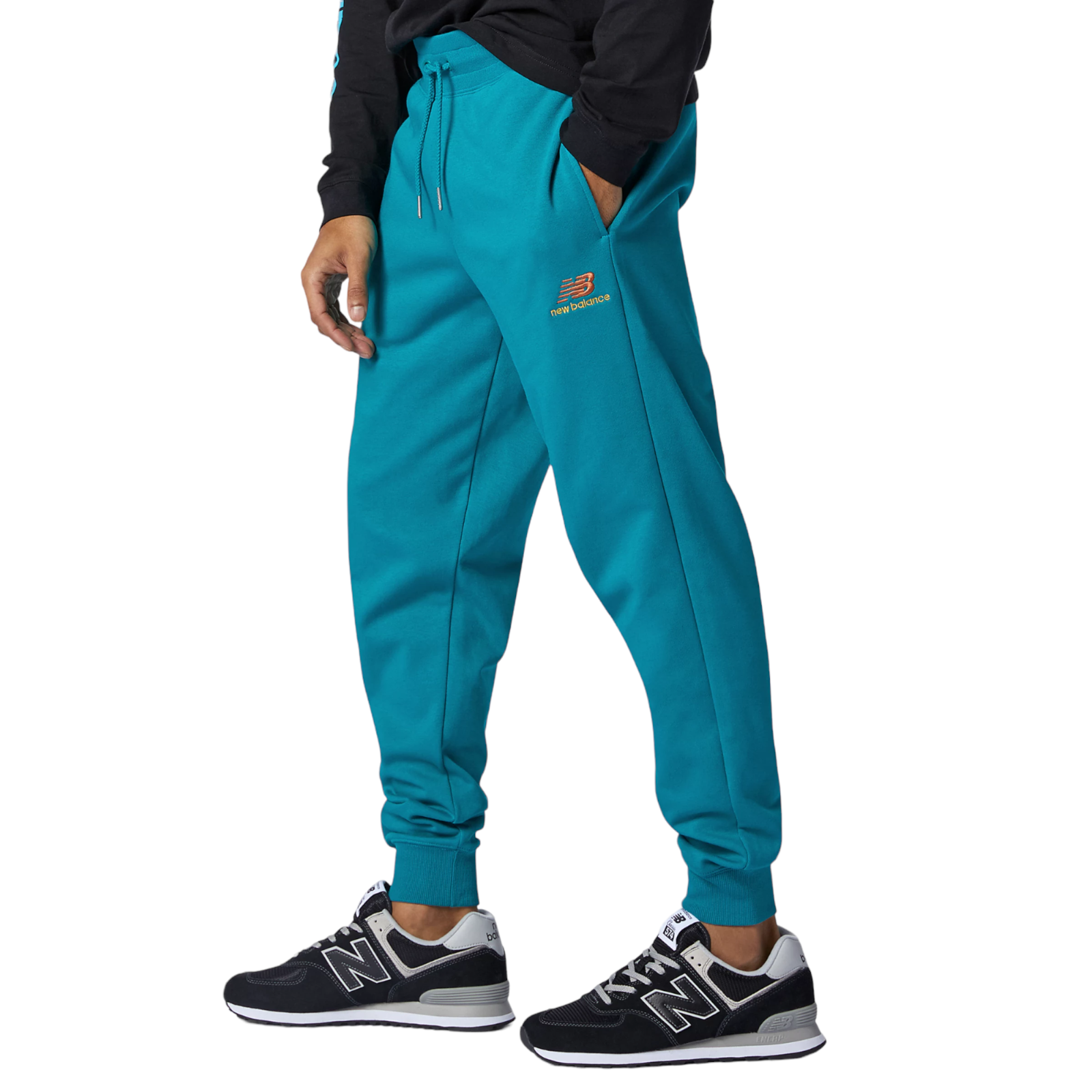 New Balance Essentials Embroidered Sweat Pants - Teal - ViaductClothing - -